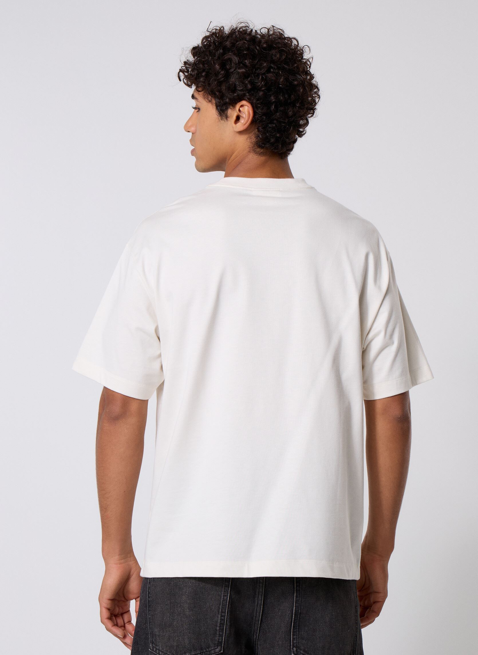 Tee-shirts manches courtes Ss Cntr Chn Sttch 16 LV04RC225G homme blanc Calvin Klein Jeans Tee-shirts manches courtes Ss Cntr Chn Sttch 16 LV04RC225G homme blanc TOFU