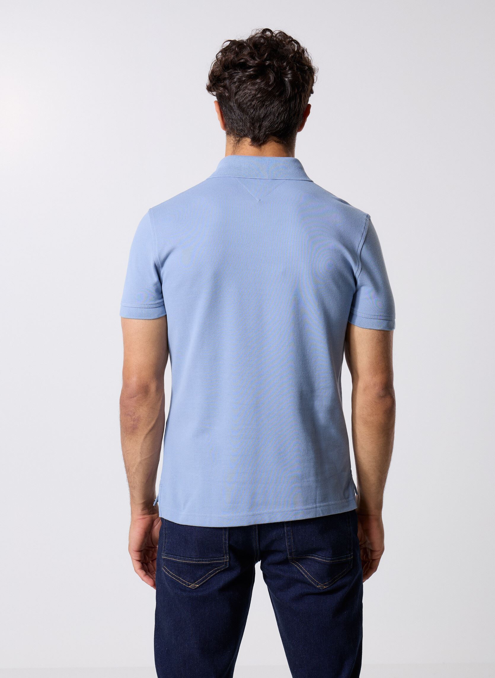 Kurzarm-Poloshirts 1985 Slim Polo MW0MW17771C2B herren blau Tommy Hilfiger Kurzarm-Poloshirts 1985 Slim Polo MW0MW17771C2B herren blau BRISK BLUE