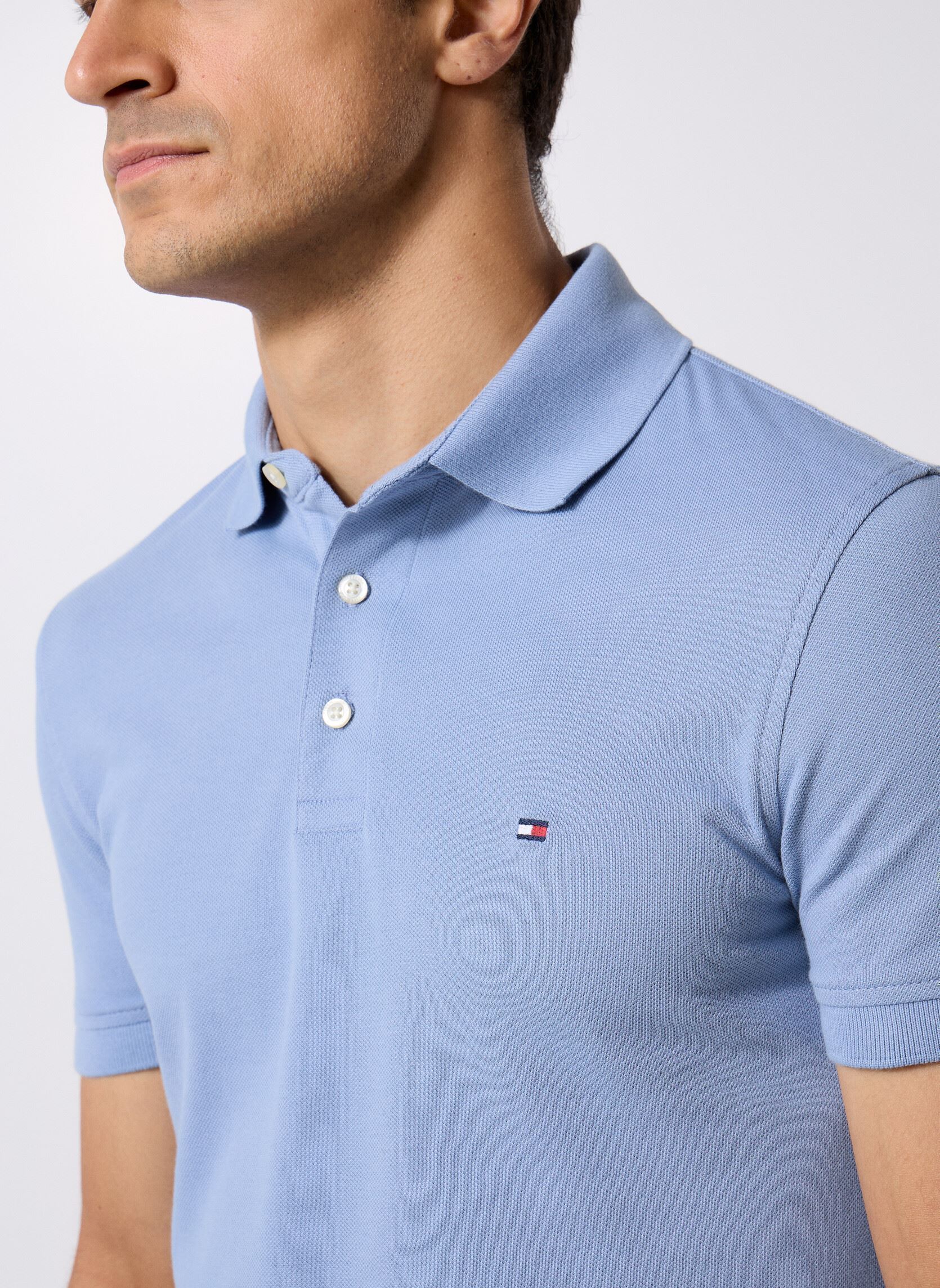 Kurzarm-Poloshirts 1985 Slim Polo MW0MW17771C2B herren blau Tommy Hilfiger Kurzarm-Poloshirts 1985 Slim Polo MW0MW17771C2B herren blau BRISK BLUE