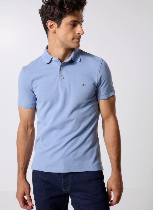Tommy Hilfiger Polos manches courtes 1985 Slim Polo MW0MW17771C2B homme bleu