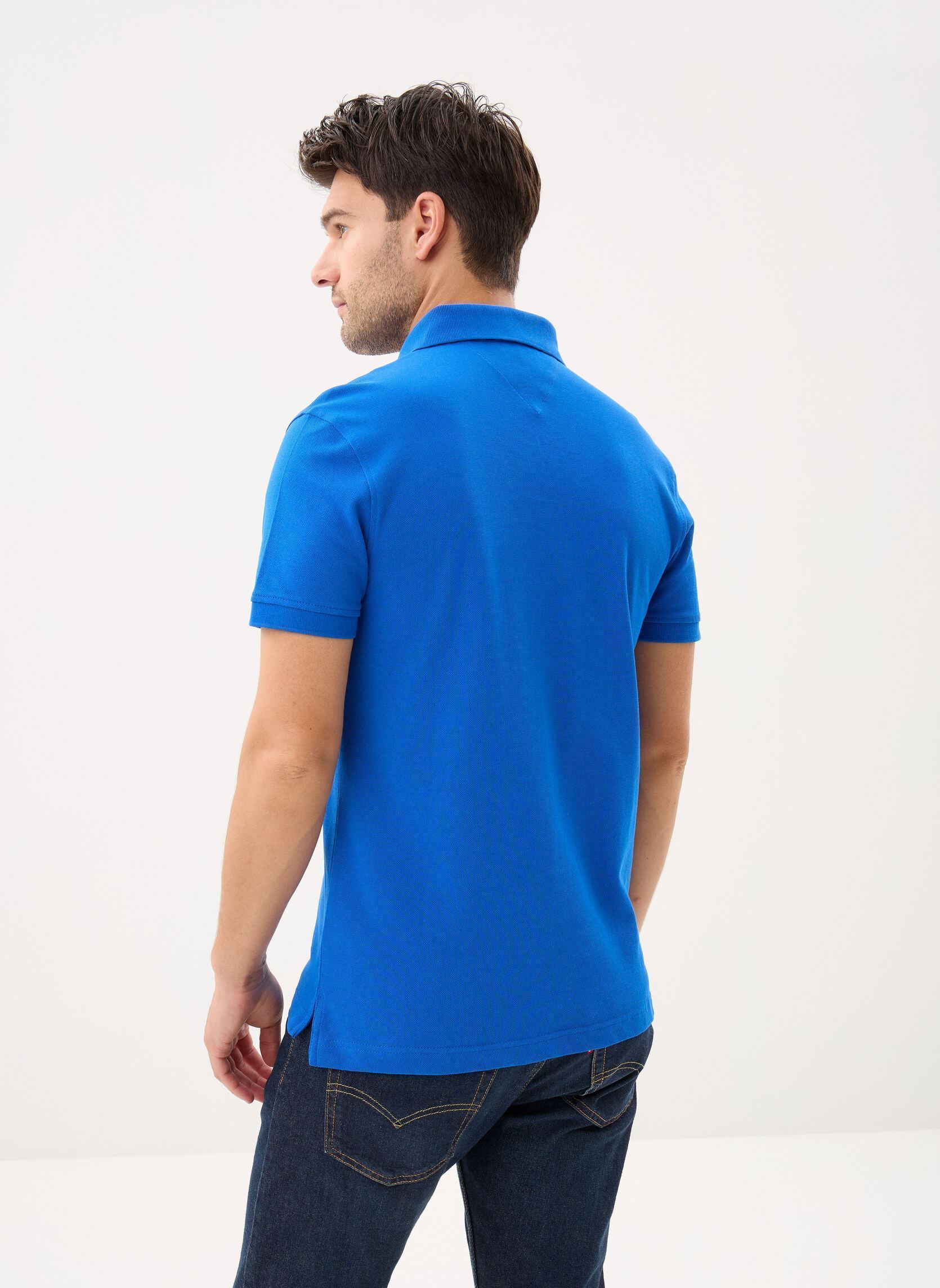 Korte mouwen polo's 1985 Slim Polo MW0MW17771C2B heren blauw Tommy Hilfiger Korte mouwen polo's 1985 Slim Polo MW0MW17771C2B heren blauw REGAL BLUE