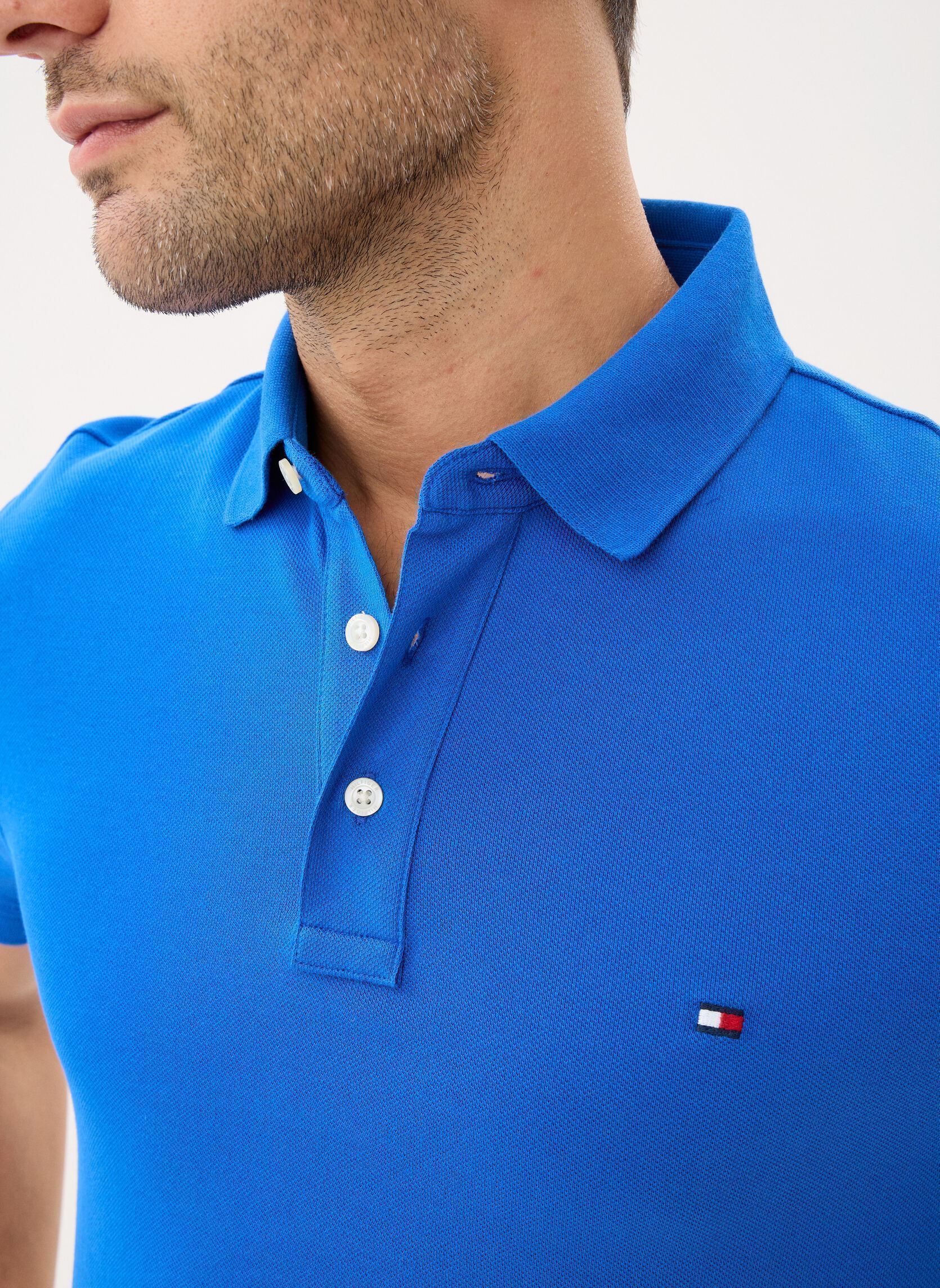 Korte mouwen polo's 1985 Slim Polo MW0MW17771C2B heren blauw Tommy Hilfiger Korte mouwen polo's 1985 Slim Polo MW0MW17771C2B heren blauw REGAL BLUE