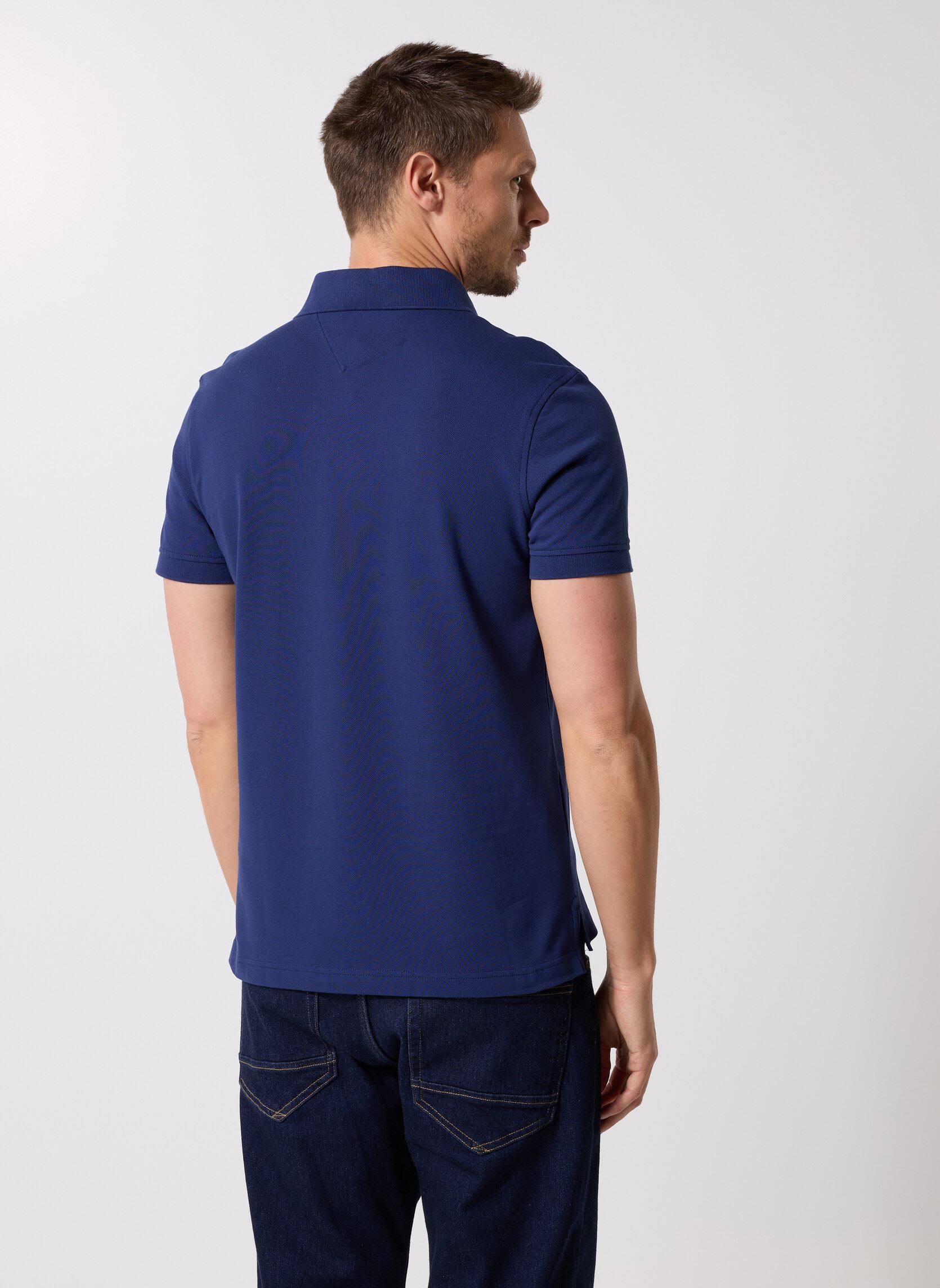 Polos manches courtes 1985 Slim Polo MW0MW17771C7G homme bleu Tommy Hilfiger Polos manches courtes 1985 Slim Polo MW0MW17771C7G homme bleu PREPPY NAVY