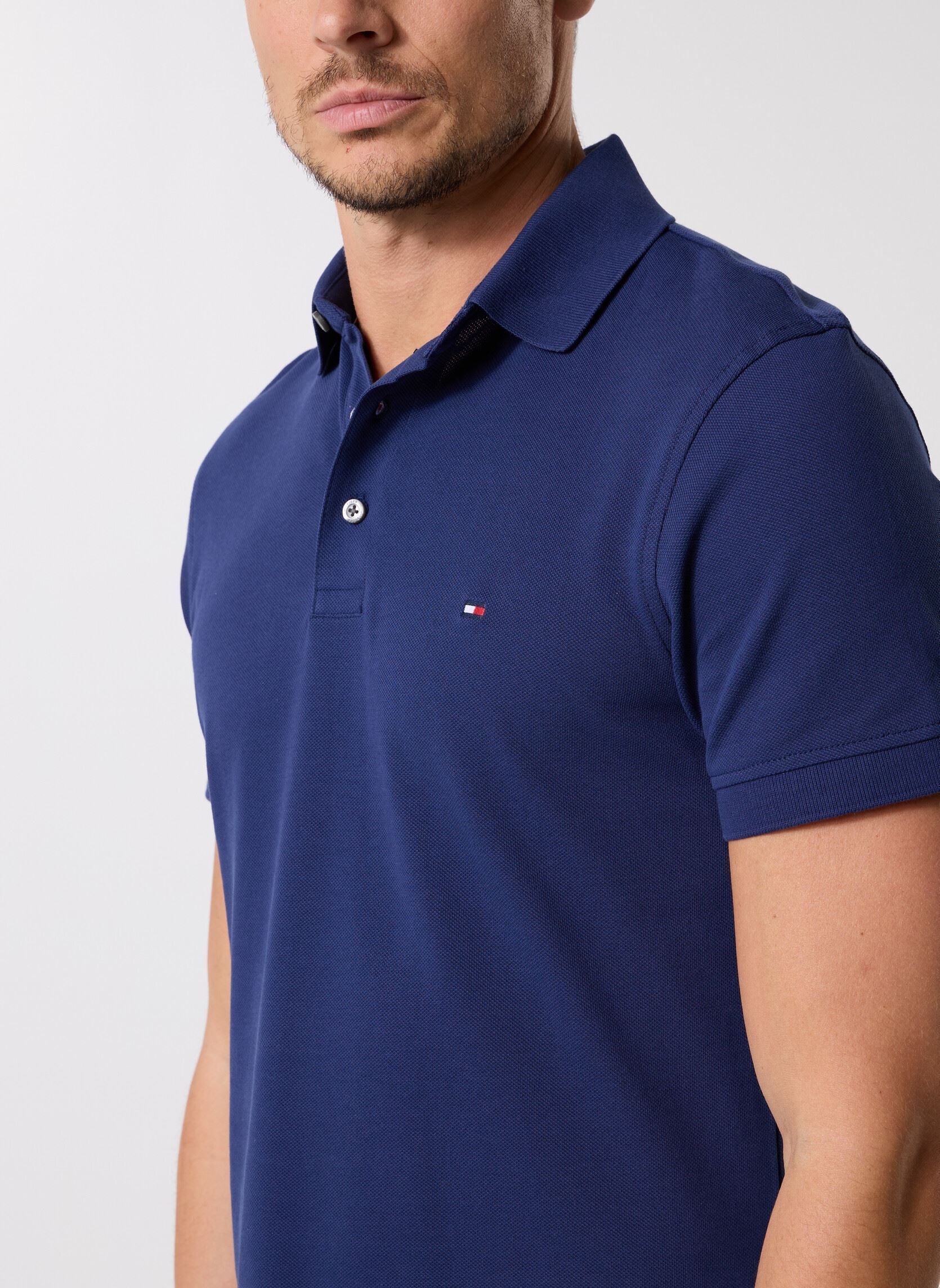 Polos manches courtes 1985 Slim Polo MW0MW17771C7G homme bleu Tommy Hilfiger Polos manches courtes 1985 Slim Polo MW0MW17771C7G homme bleu PREPPY NAVY