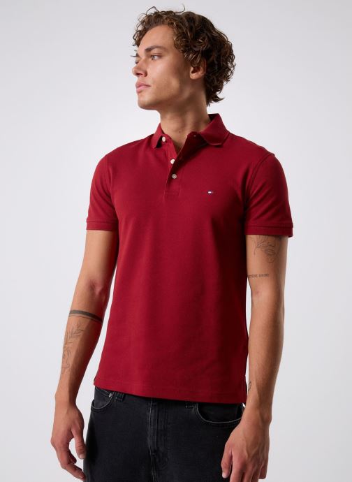 Tommy Hilfiger Kurzarm-Poloshirts 1985 Slim Polo MW0MW17771XIT herren rot