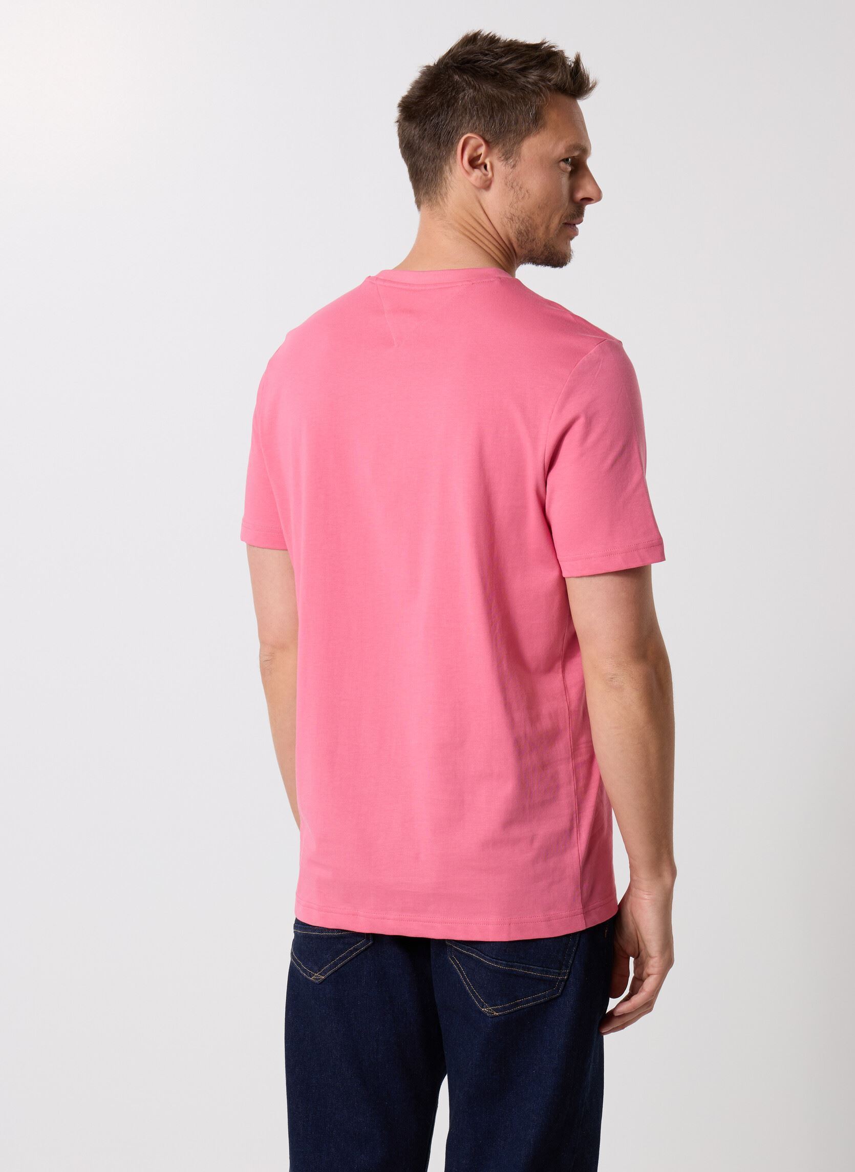 Tee-shirts manches courtes Hilfiger Stack Tee MW0MW39355THU homme rose Tommy Hilfiger Tee-shirts manches courtes Hilfiger Stack Tee MW0MW39355THU homme rose VINTAGE ROSY