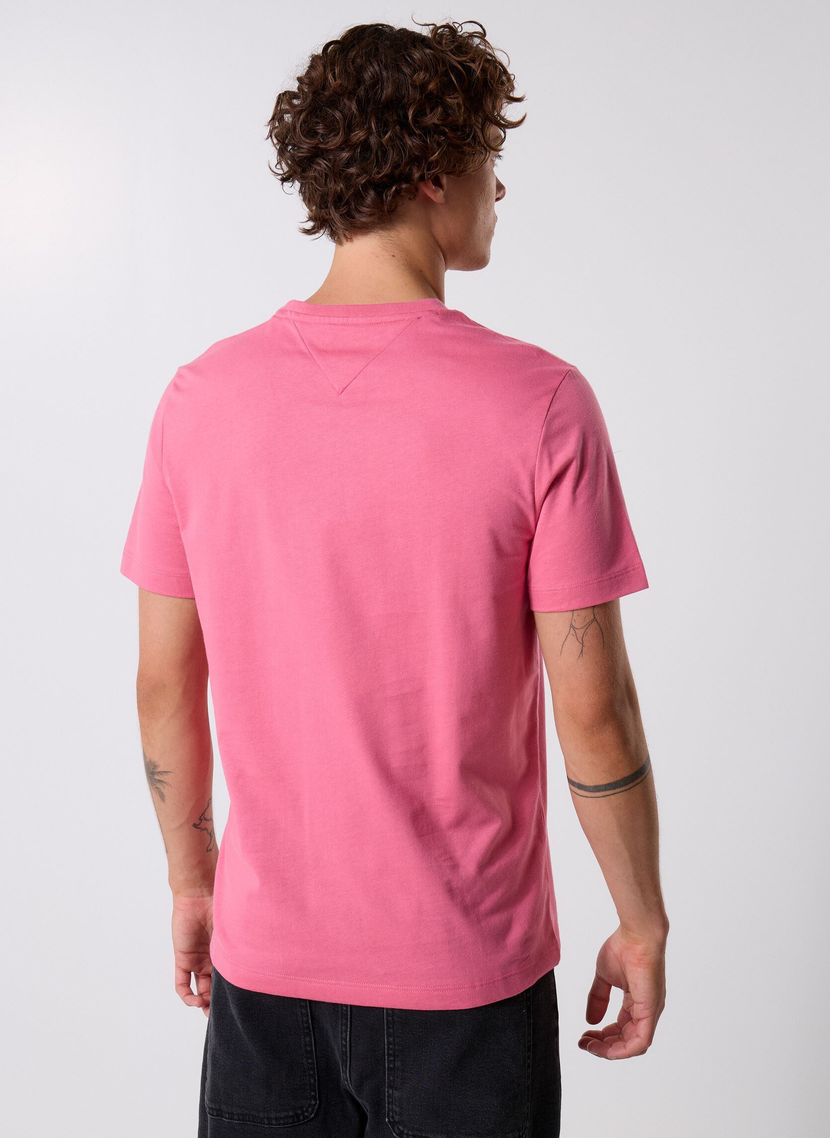 Tee-shirts manches courtes Ess Seasonal Reg Fit MW0MW39995THU homme rose Tommy Hilfiger Tee-shirts manches courtes Ess Seasonal Reg Fit MW0MW39995THU homme rose VINTAGE ROSY