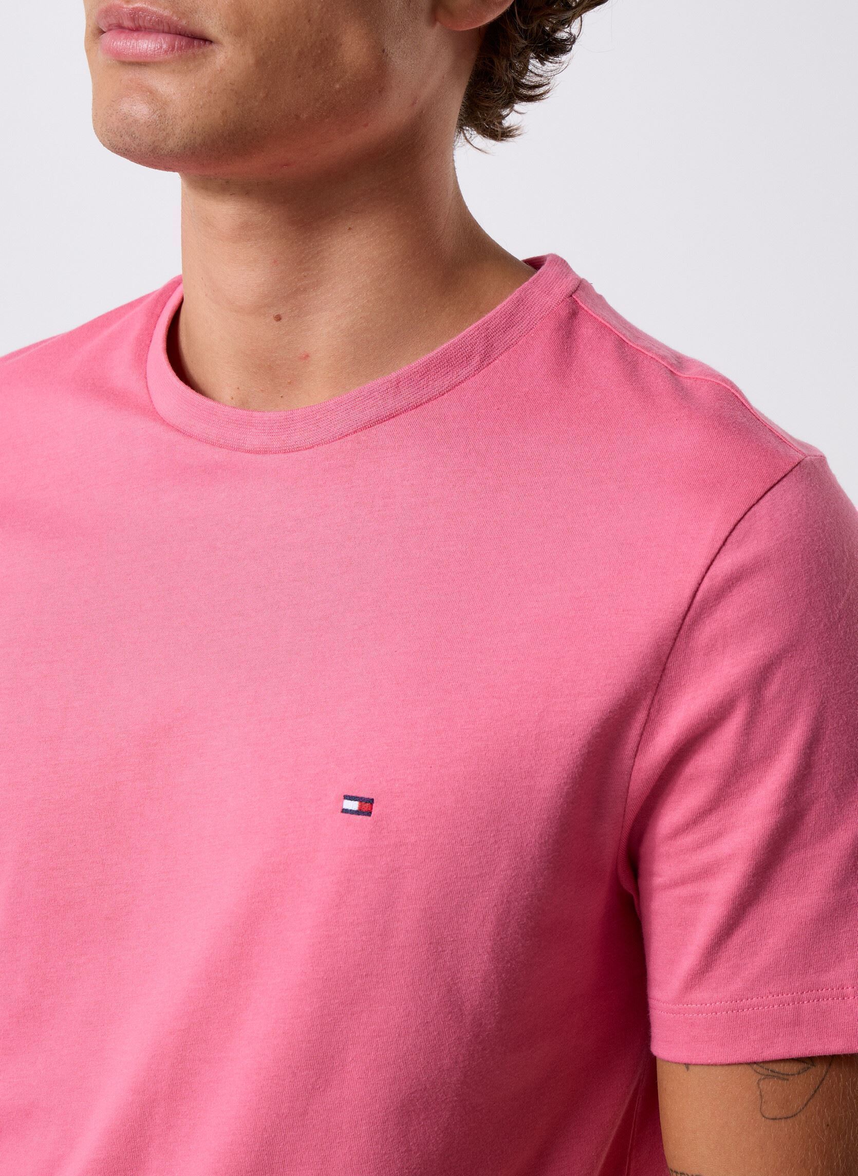 Tee-shirts manches courtes Ess Seasonal Reg Fit MW0MW39995THU homme rose Tommy Hilfiger Tee-shirts manches courtes Ess Seasonal Reg Fit MW0MW39995THU homme rose VINTAGE ROSY