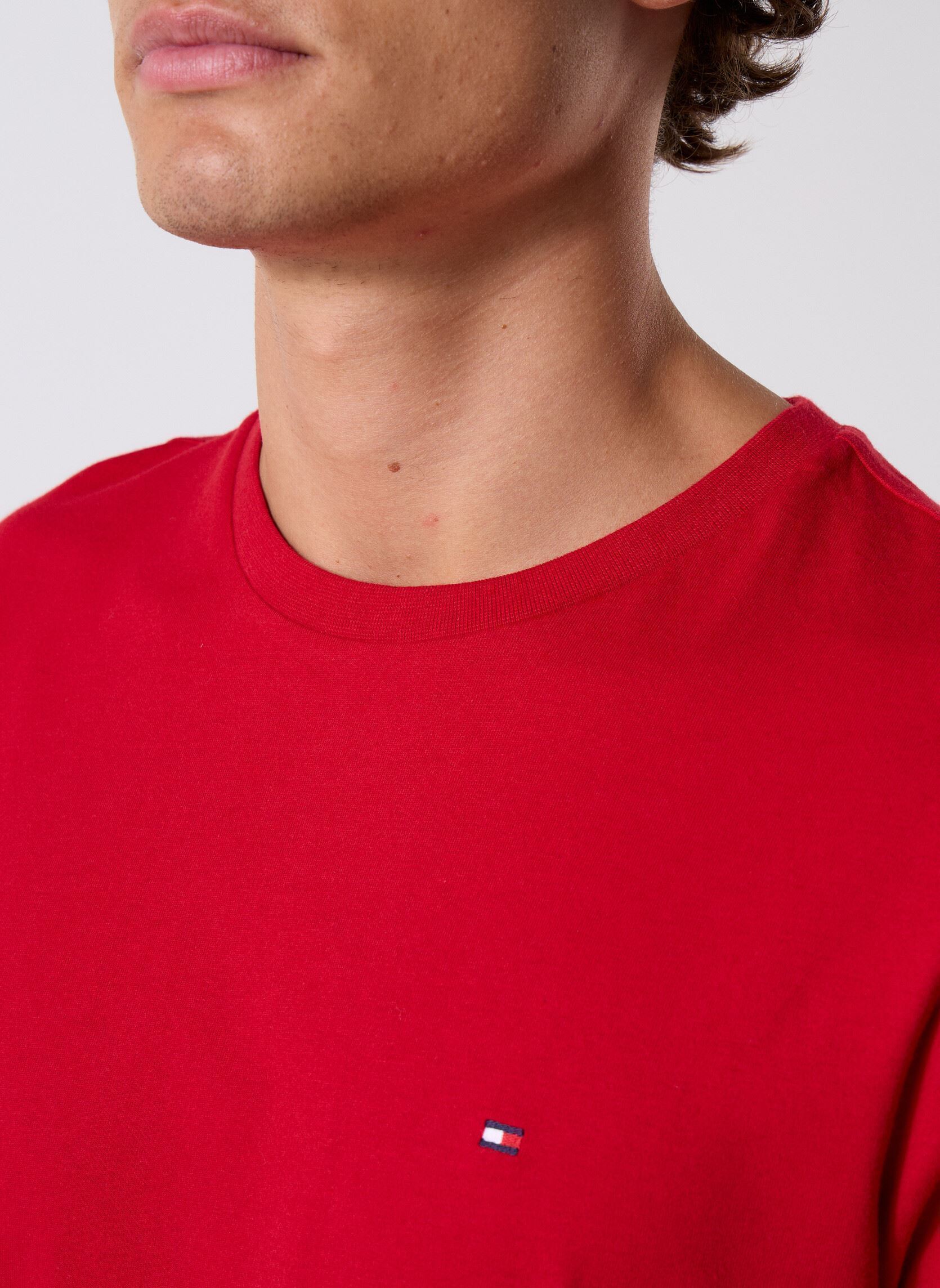 T-shirts met korte mouwen Ess Seasonal Reg Fit MW0MW39995XLD heren rood Tommy Hilfiger T-shirts met korte mouwen Ess Seasonal Reg Fit MW0MW39995XLD heren rood MEDIUM RED