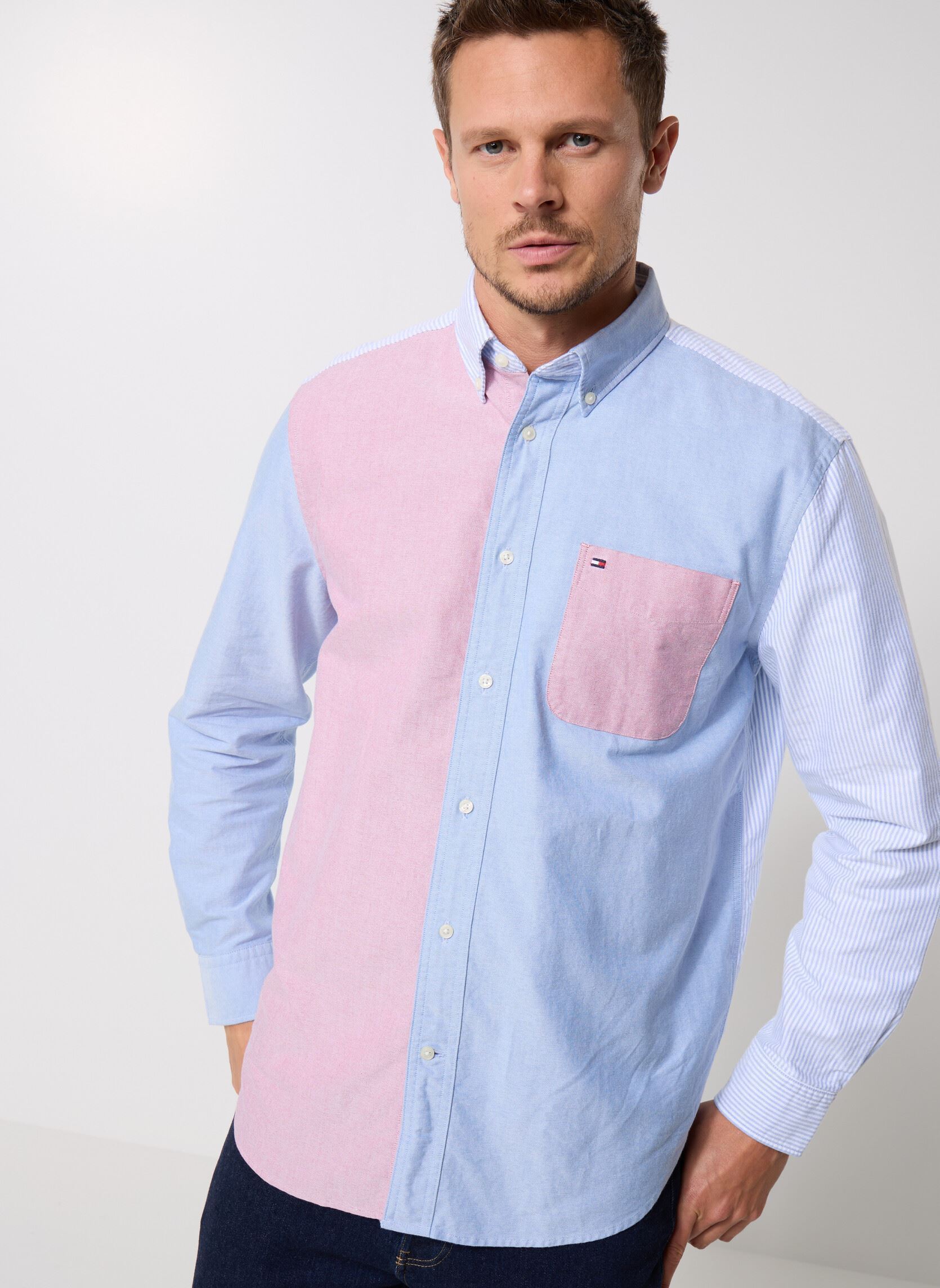 Vêtements Tommy Hilfiger Americana Blocking MW0MW405760GY pour Accessoires