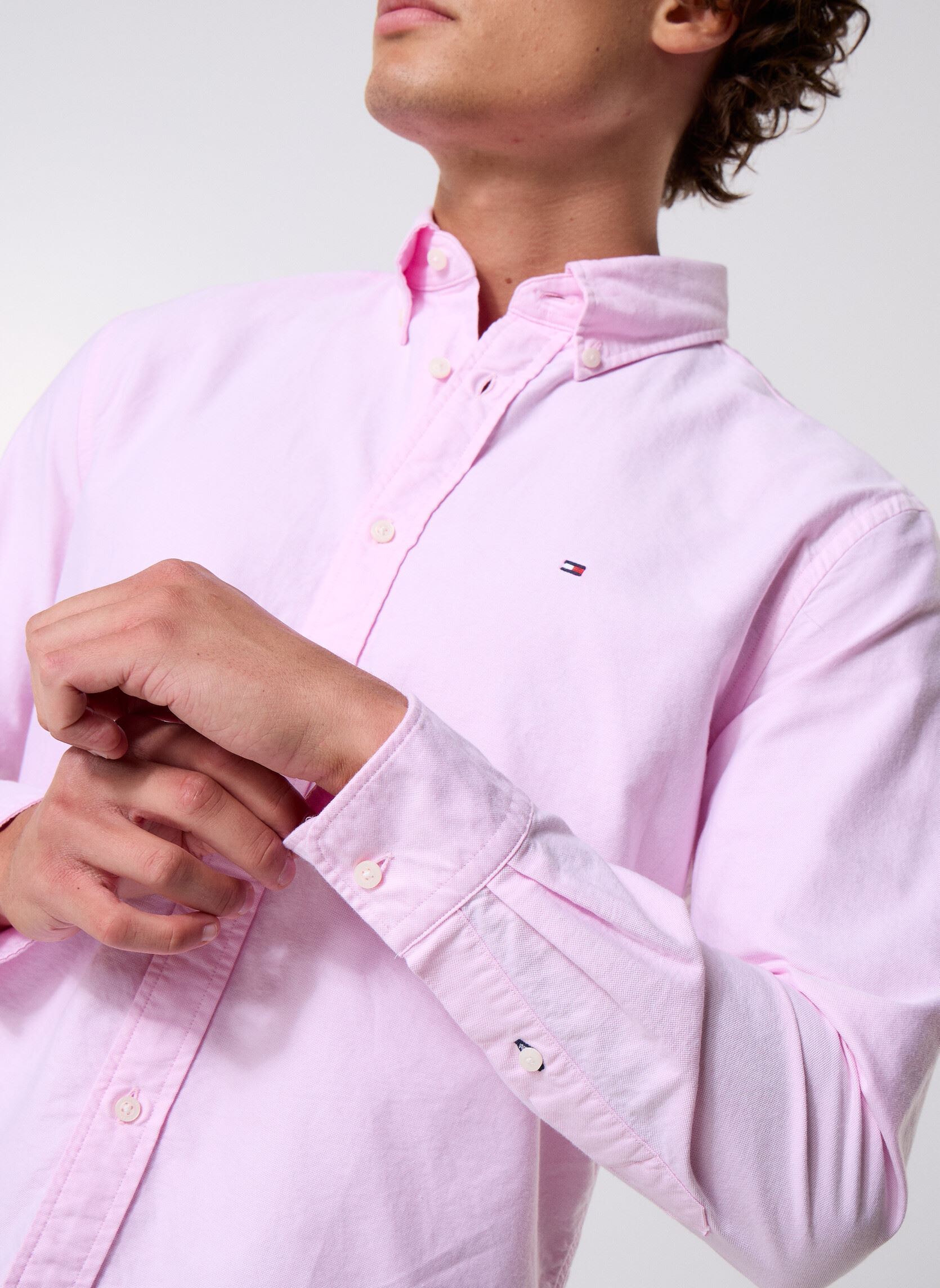 Chemises Solid Heritage Oxfor MW0MW35774TOR homme rose Tommy Hilfiger Chemises Solid Heritage Oxfor MW0MW35774TOR homme rose ROSE PETAL
