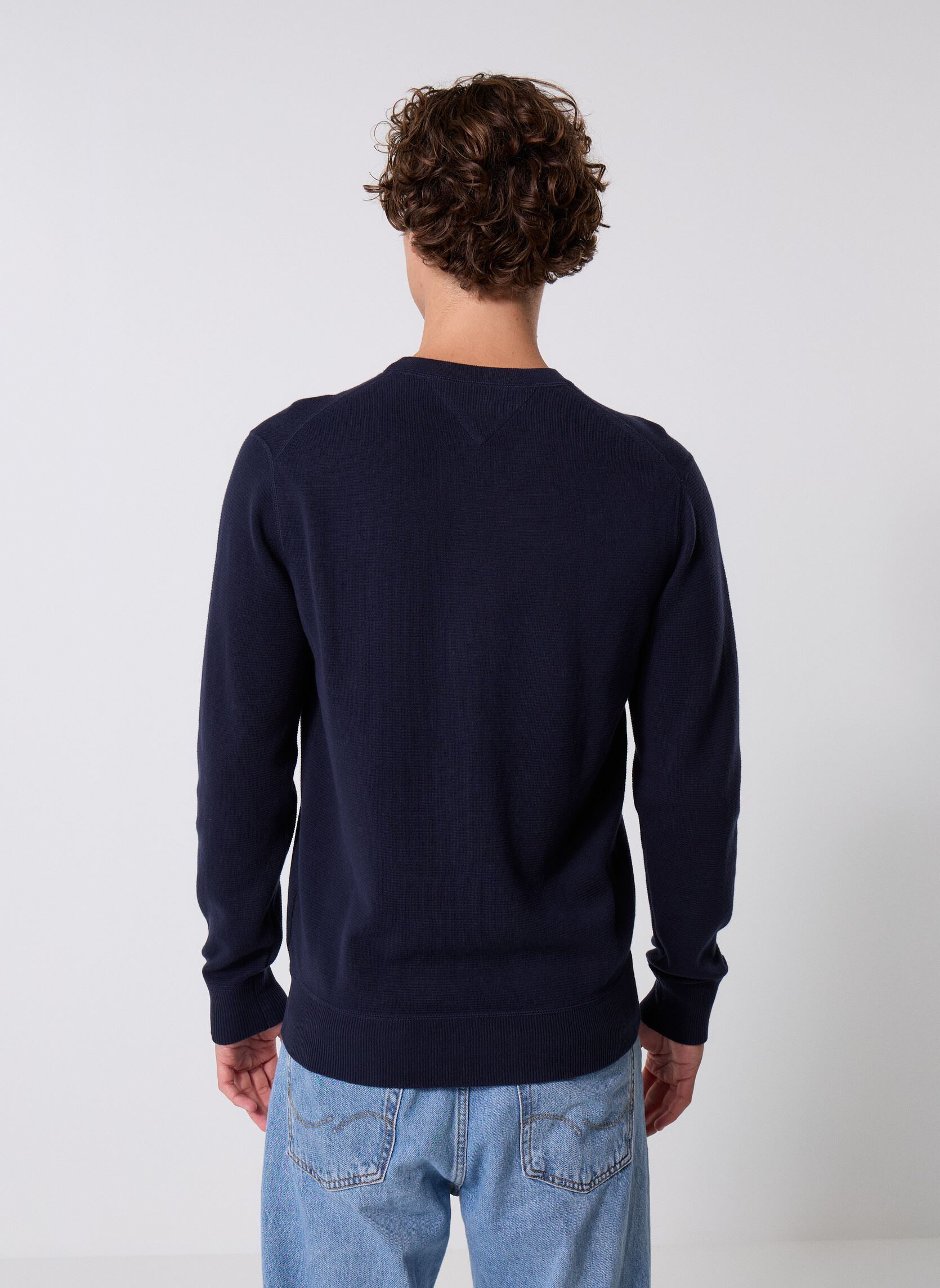 Pulls AthleisureCrew Neck MW0MW39533DW5 homme bleu Tommy Hilfiger Pulls AthleisureCrew Neck MW0MW39533DW5 homme bleu DESERT SKY