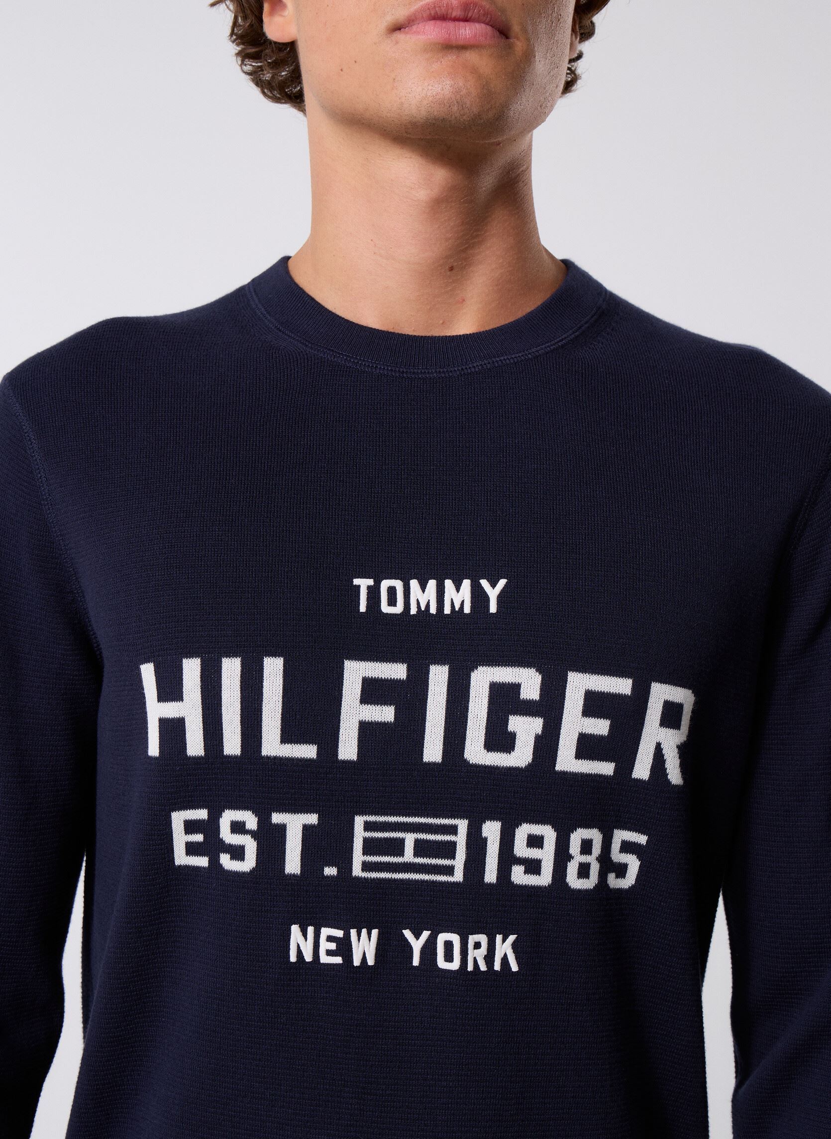 Pulls AthleisureCrew Neck MW0MW39533DW5 homme bleu Tommy Hilfiger Pulls AthleisureCrew Neck MW0MW39533DW5 homme bleu DESERT SKY