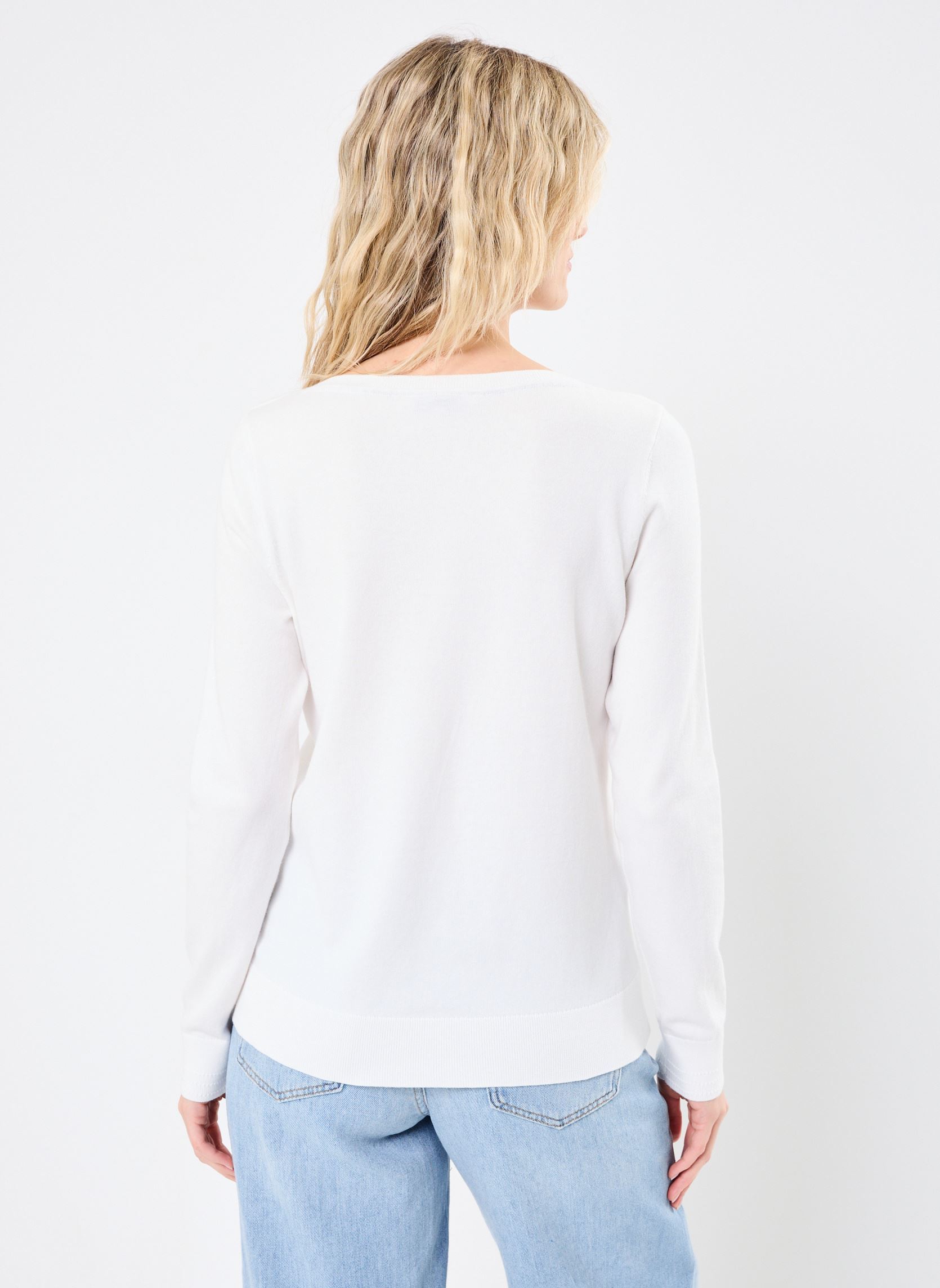 Pullover Co Jersey Stitch Boa WW0WW42050YBL damen weiß Tommy Hilfiger Pullover Co Jersey Stitch Boa WW0WW42050YBL damen weiß ECRU