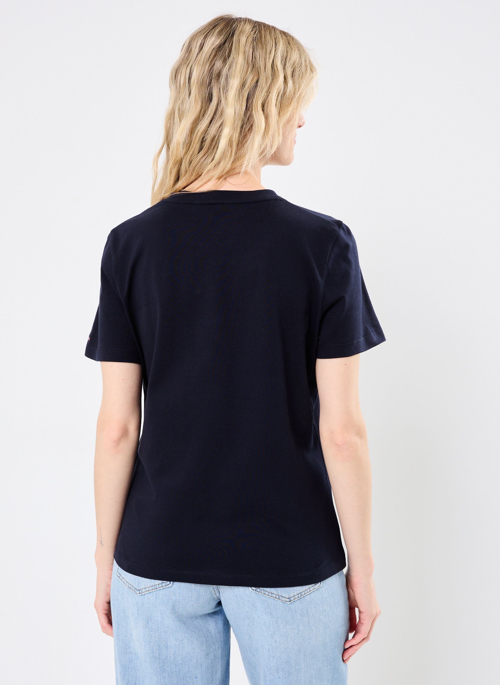 T-shirt a maniche corte NOS Script Regular C WW0WW4345902G donna blu Tommy Hilfiger T-shirt a maniche corte NOS Script Regular C WW0WW4345902G donna blu NOS DESERT SKY