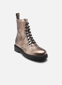 Bottines à lacets I412006D femme or et bronze