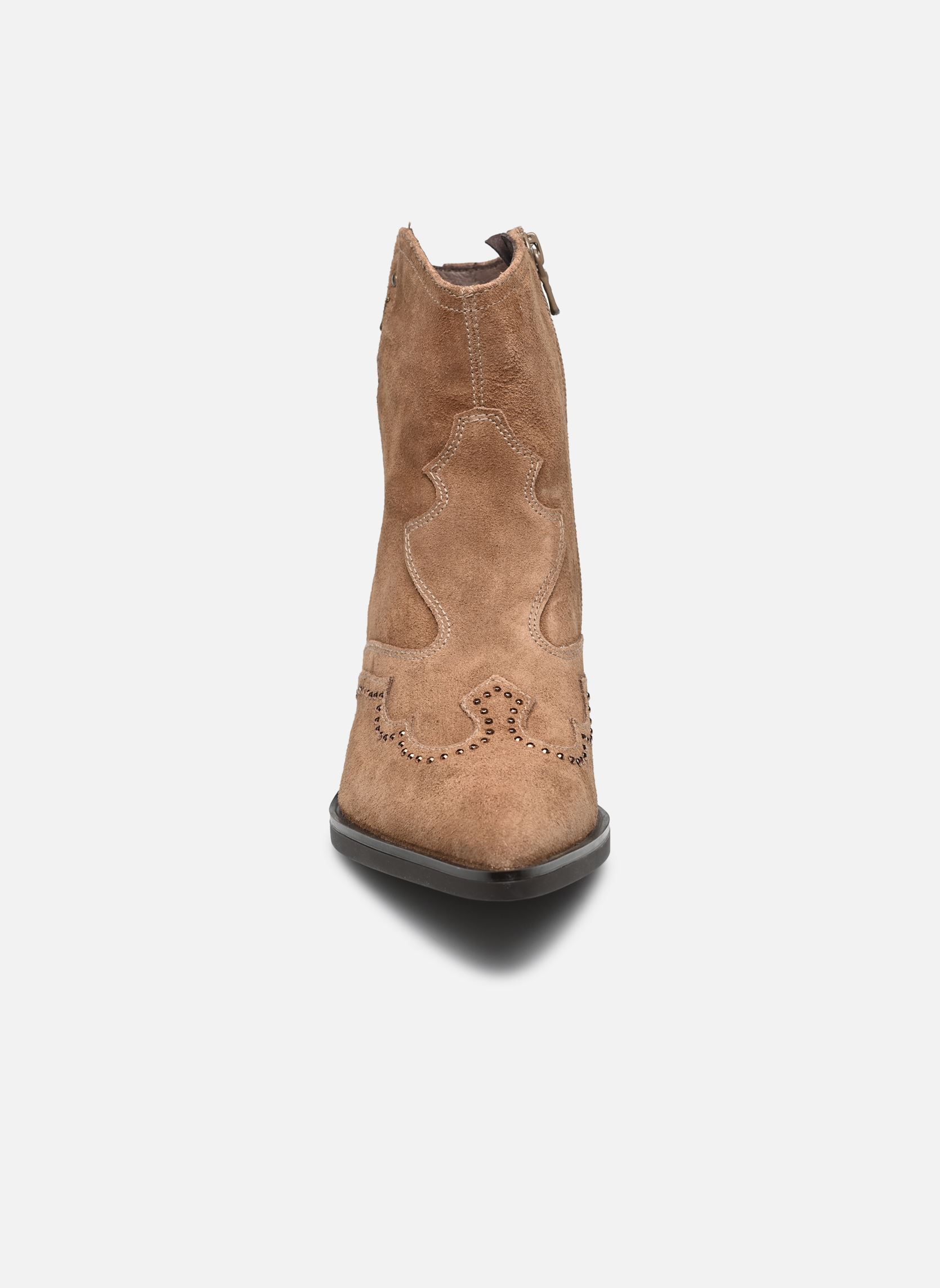 Bottines santiags I513912D femme beige NeroGiardini Bottines santiags I513912D femme beige 442