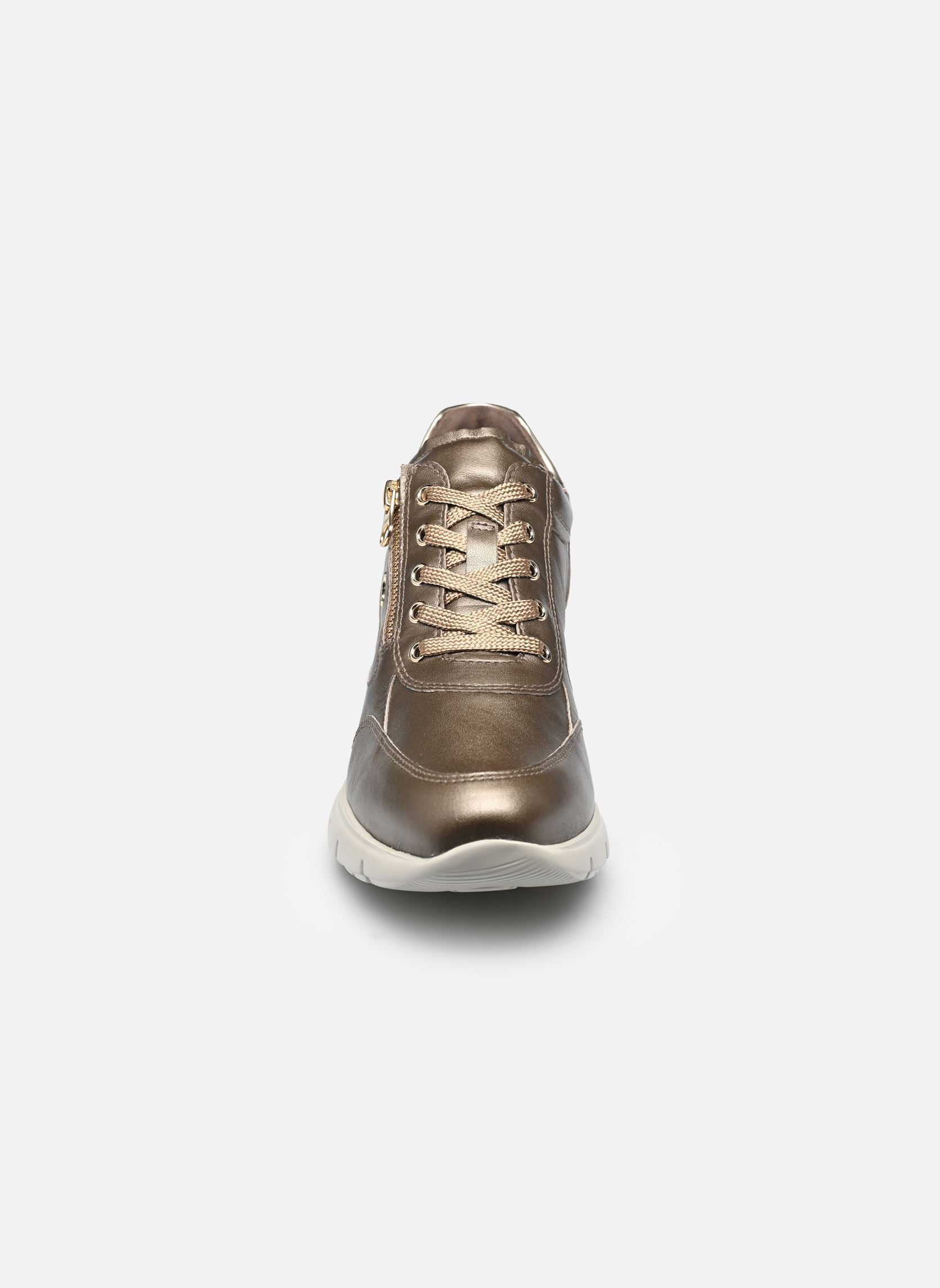 Sleehak sneakers I514121D dames goud en brons NeroGiardini Sleehak sneakers I514121D dames goud en brons 322