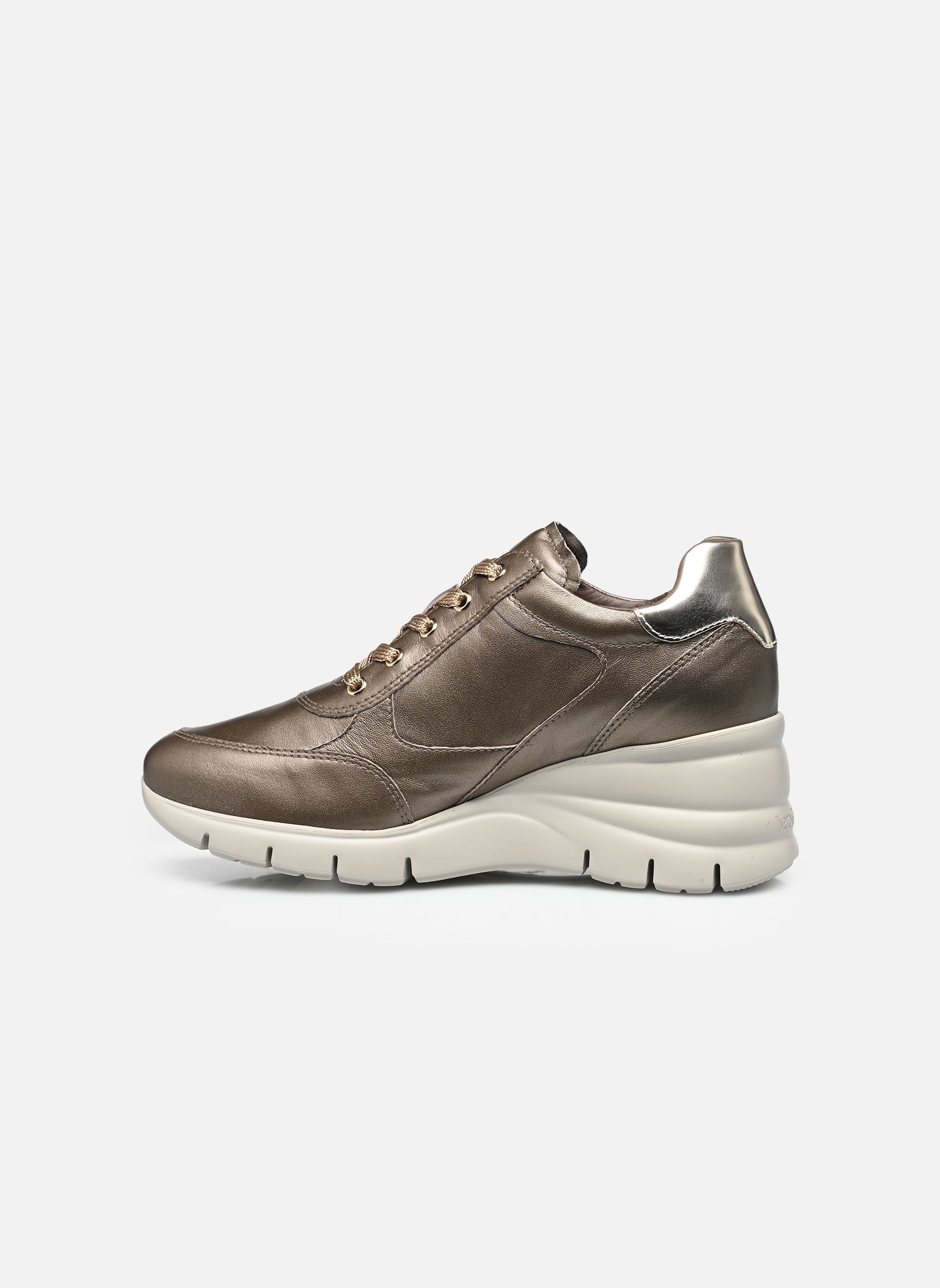 Sleehak sneakers I514121D dames goud en brons NeroGiardini Sleehak sneakers I514121D dames goud en brons 322