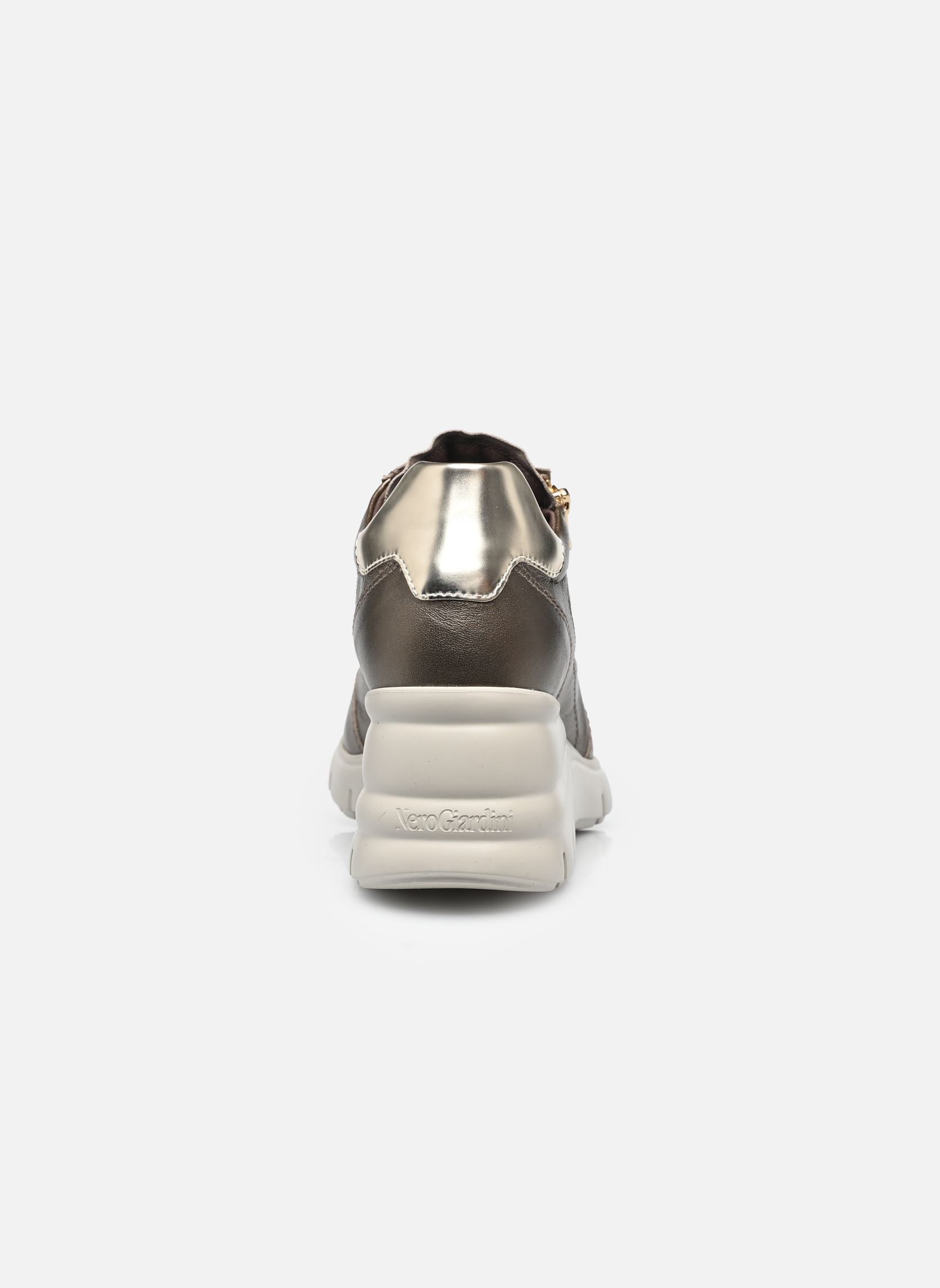 Sleehak sneakers I514121D dames goud en brons NeroGiardini Sleehak sneakers I514121D dames goud en brons 322