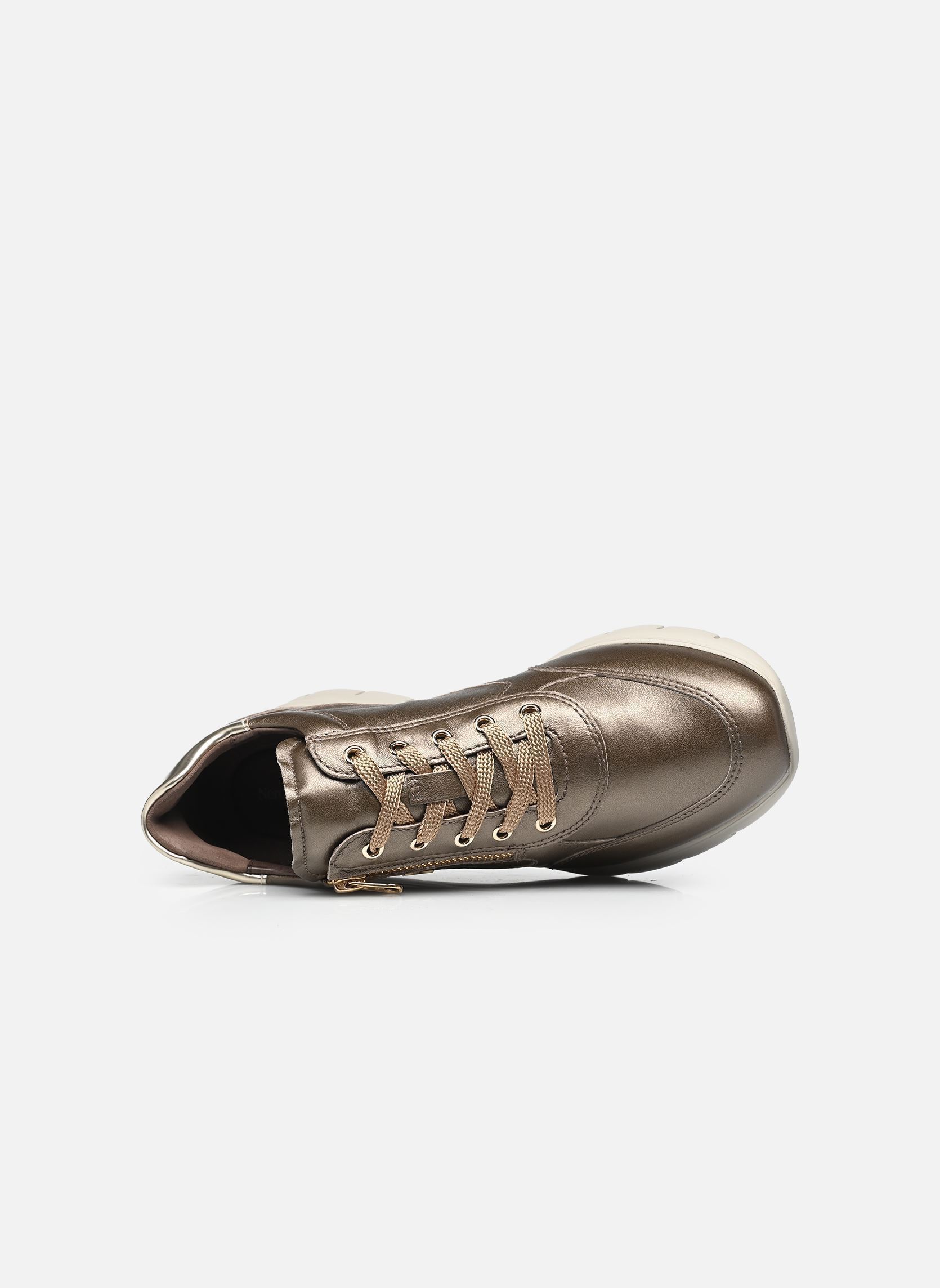 Sleehak sneakers I514121D dames goud en brons NeroGiardini Sleehak sneakers I514121D dames goud en brons 322