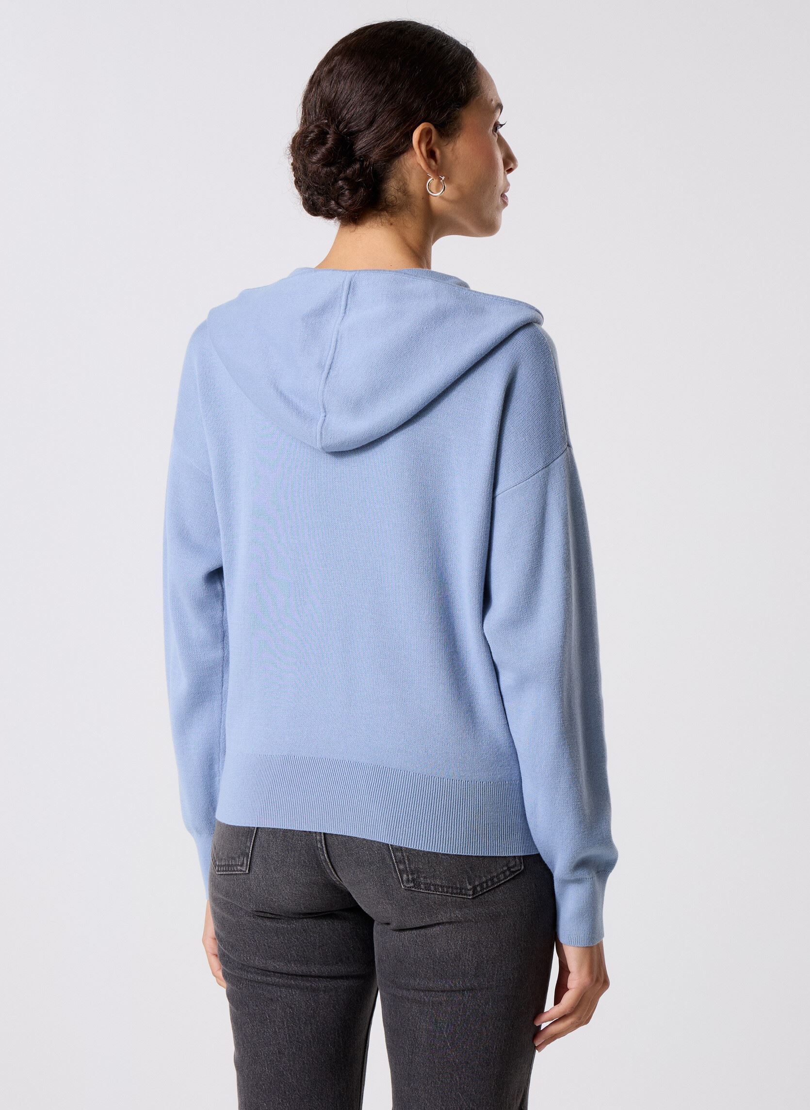 Gilets Co Jersey Stitch Zip WW0WW42018C2B femme bleu Tommy Hilfiger Gilets Co Jersey Stitch Zip WW0WW42018C2B femme bleu BRISK BLUE