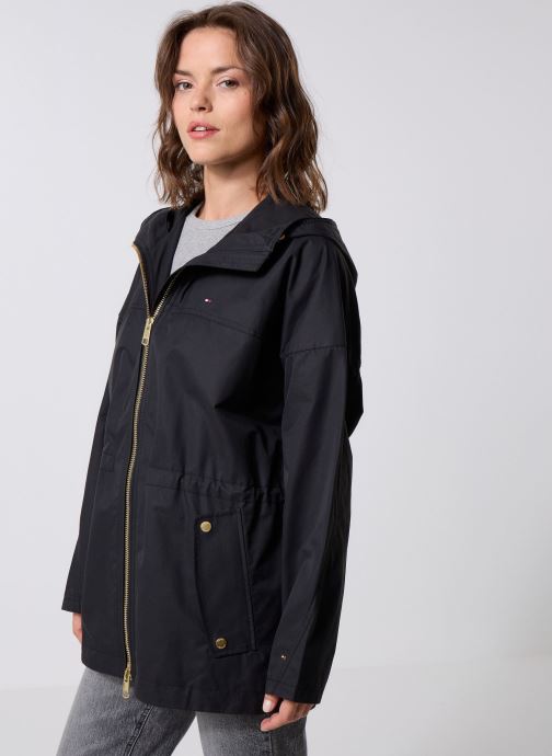 Tommy Hilfiger Blousons Cotton Nylon Reg Par WW0WW45621BDS femme noir