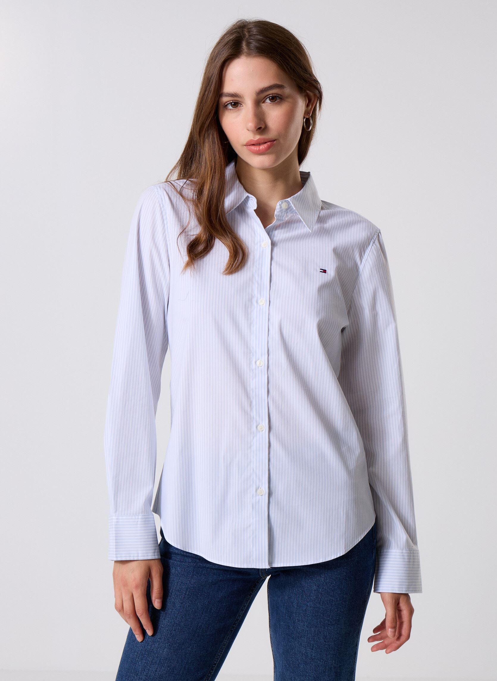 Chemise Tommy Hilfiger ESS POPLIN REGULAR SHIRT FR - vue 4