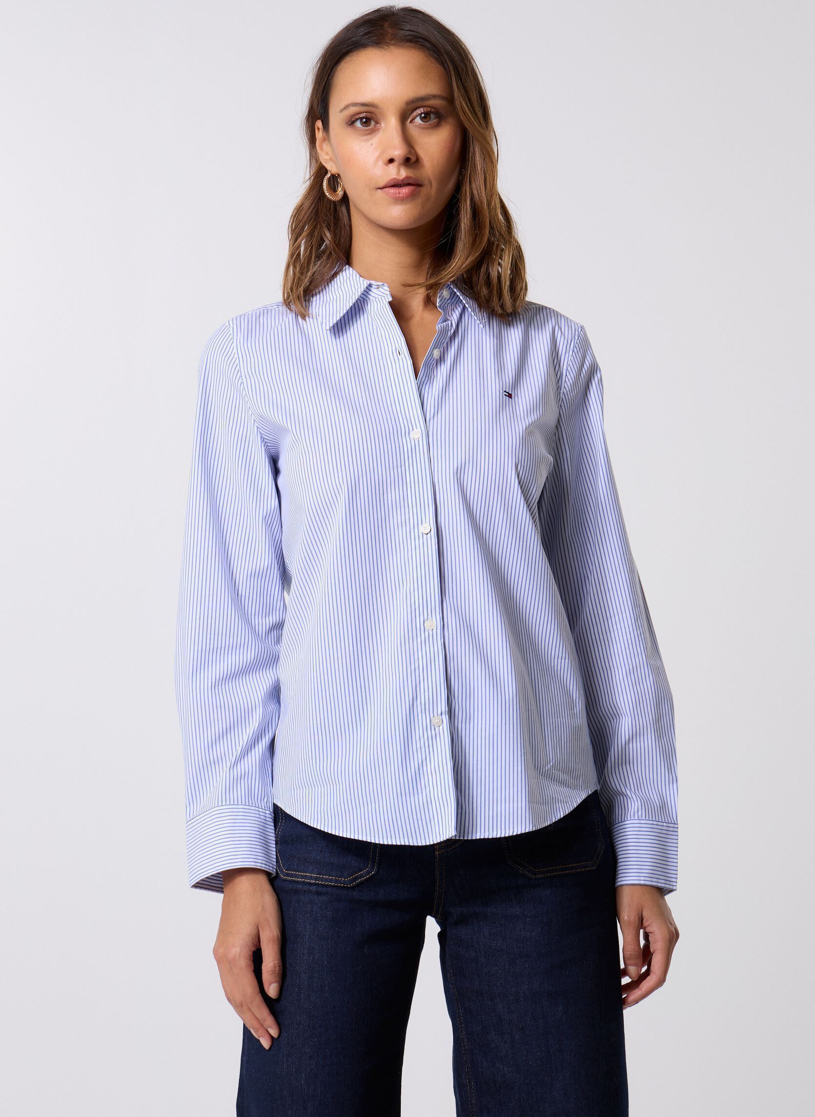 Chemise Tommy Hilfiger ESS POPLIN REGULAR SHIRT FR - vue 6