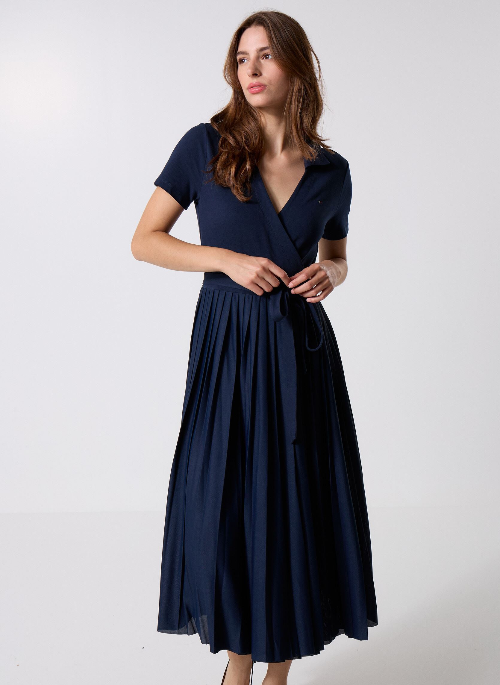 Vêtements Tommy Hilfiger 1985 PLeated Wrap Po WW0WW45733C1G pour Accessoires