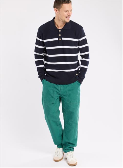 Armor Lux Pantalons droits Pantalon Heritage shadow homme vert