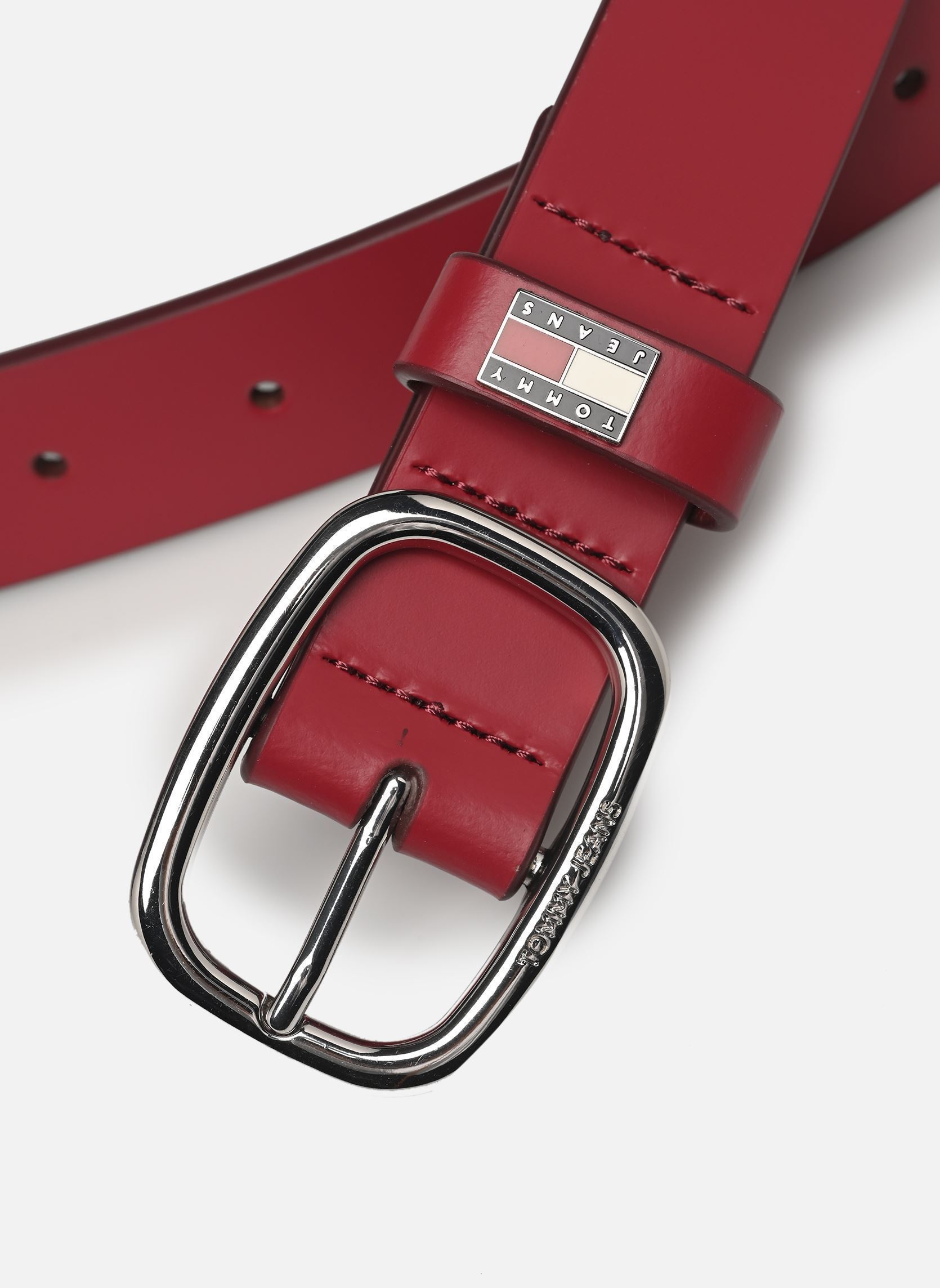 Gürtel Tjw Oval 3.1 AW0AW15836XJ9 damen rot Tommy Hilfiger Gürtel Tjw Oval 3.1 AW0AW15836XJ9 damen rot RUSTIC CHERRY