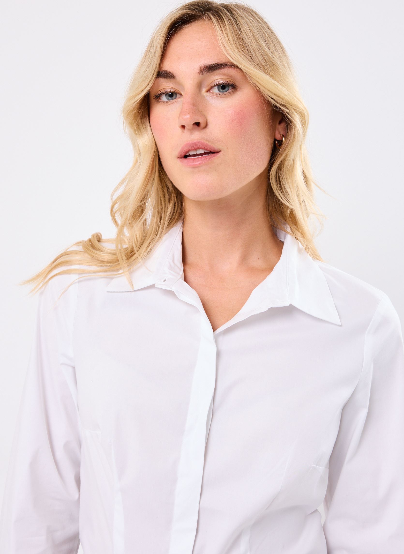 Chemises manches longues CLIVIE femme blanc Georgia Rose Chemises manches longues CLIVIE femme blanc BLANC