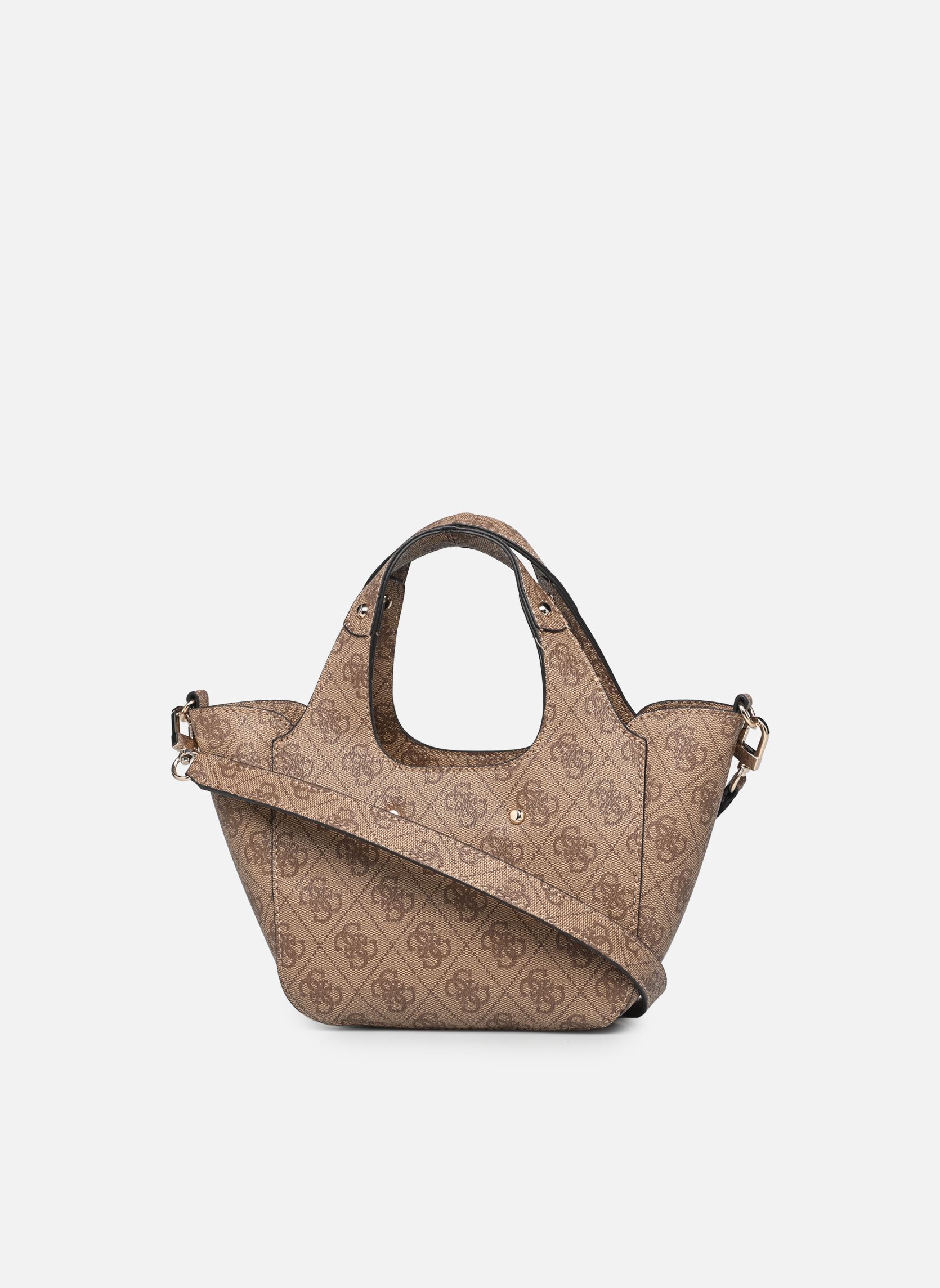 Handtassen Calista Mini Tote dames beige Guess Handtassen Calista Mini Tote dames beige LATTE LOGO