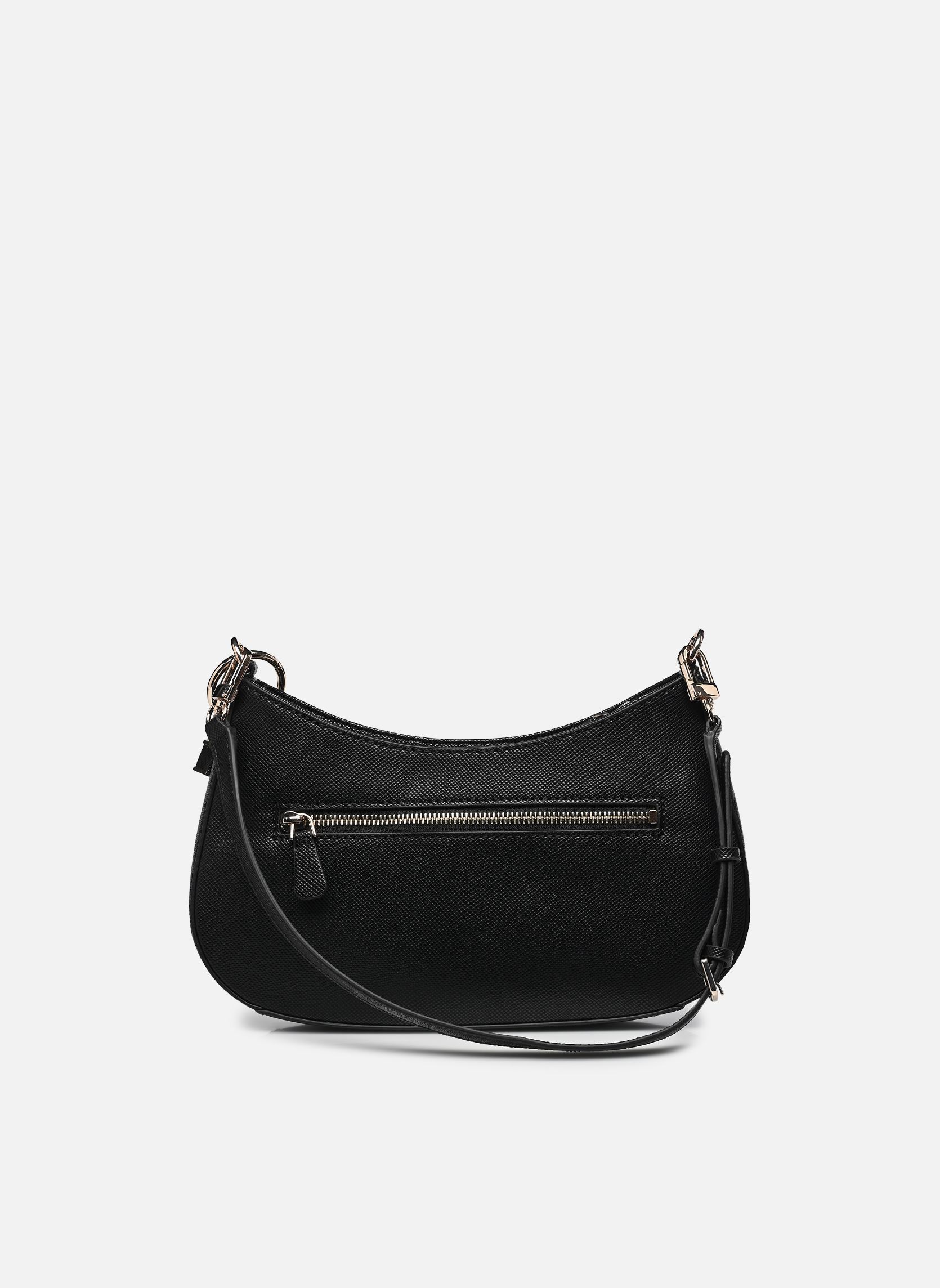 Bolso De Hombro GUESS Noelle II - Negro, Con Cremallera Superior, Correa Ajustable Y Varios Compartimentos