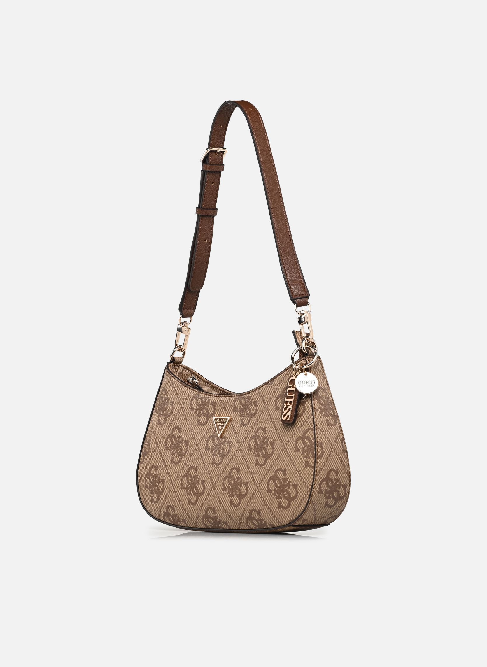 Bandolera Noelle Ii Top Zip Shoulder Bag mujer beige Guess Bandolera Noelle Ii Top Zip Shoulder Bag mujer beige LATTE LOGO/BROWN