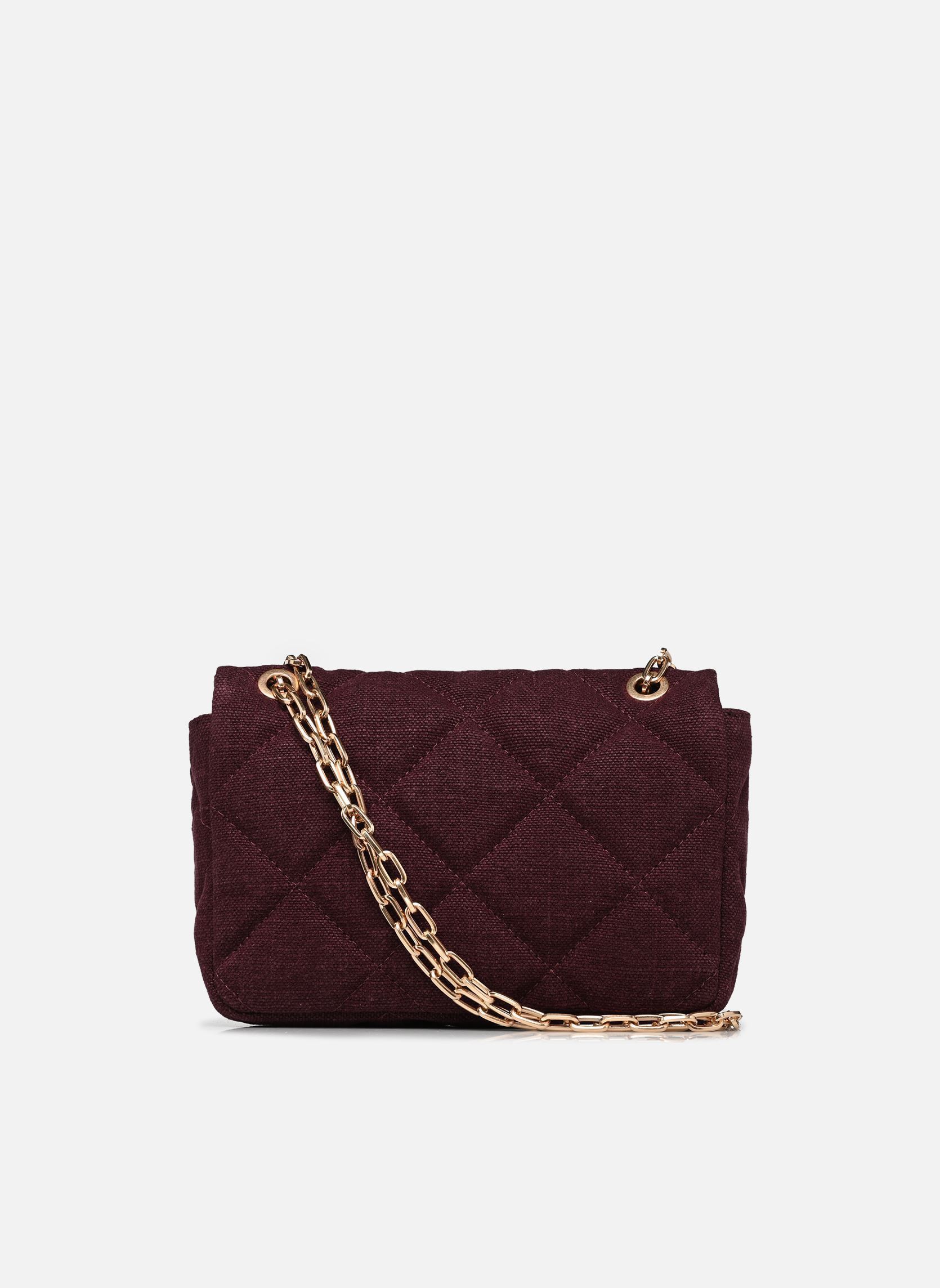 Sacs bandoulière Moon Moyen Lin femme bordeaux Vanessa Bruno Sacs bandoulière Moon Moyen Lin femme bordeaux AUBERGINE