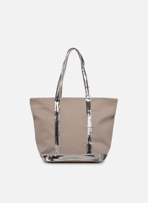 Bolsas de compra Cabas M Zippe Coton mujer azul