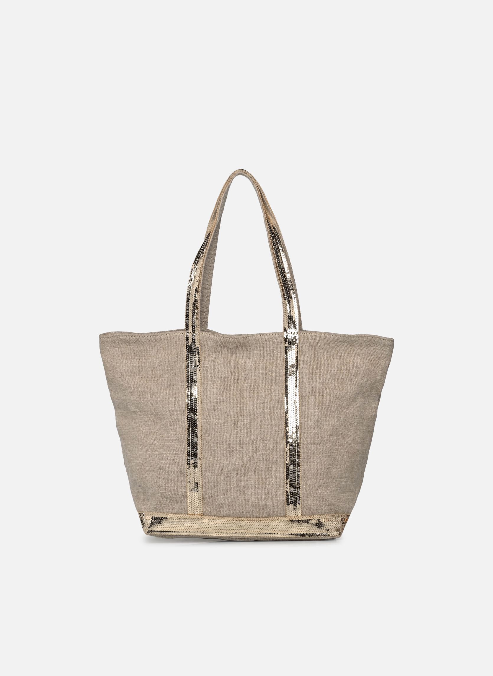 Bolsas de compra Cabas M Zippe Lin mujer beige Vanessa Bruno Bolsas de compra Cabas M Zippe Lin mujer beige SABLE