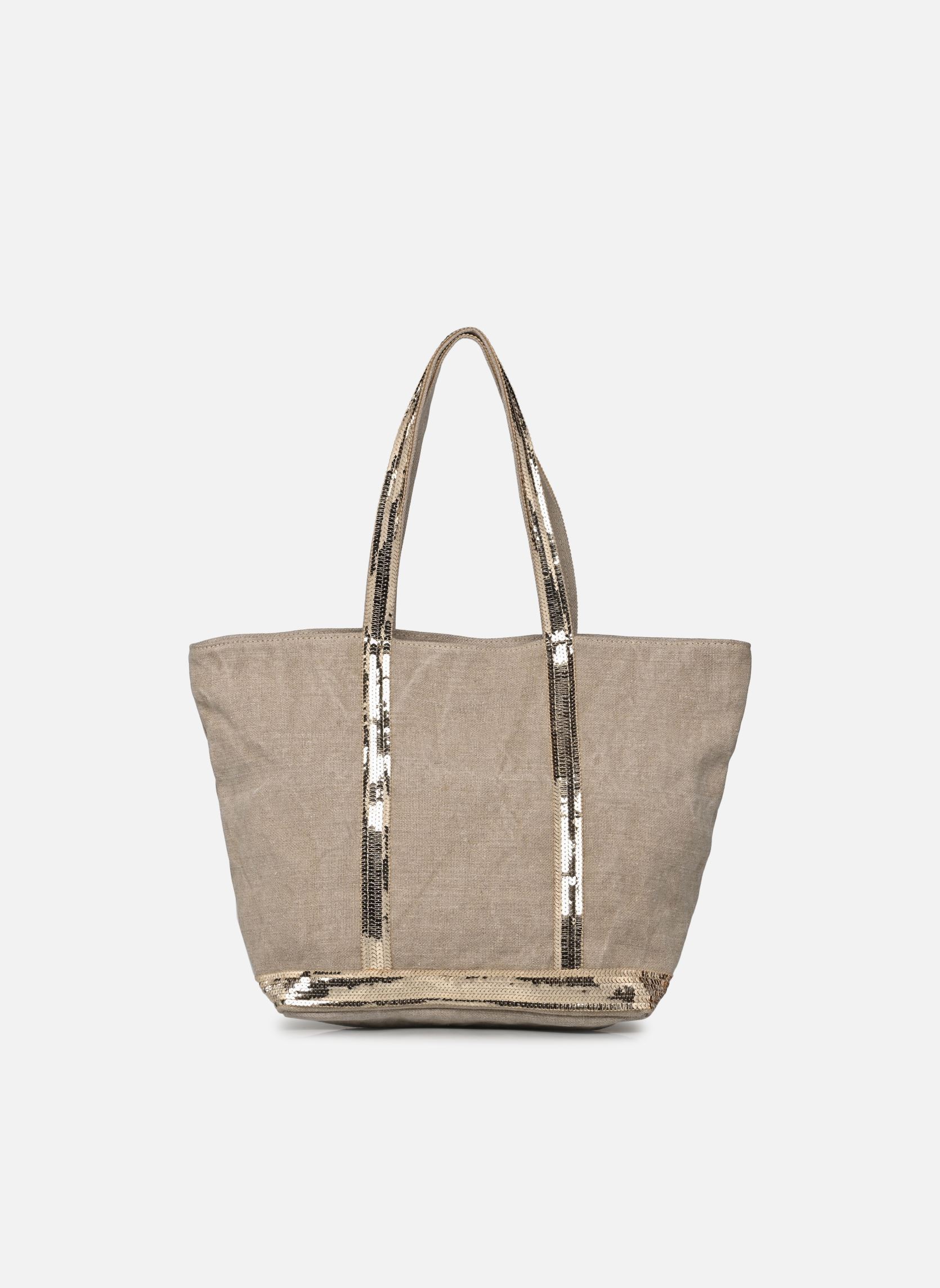 Bolsas de compra Cabas M Zippe Lin mujer beige Vanessa Bruno Bolsas de compra Cabas M Zippe Lin mujer beige SABLE