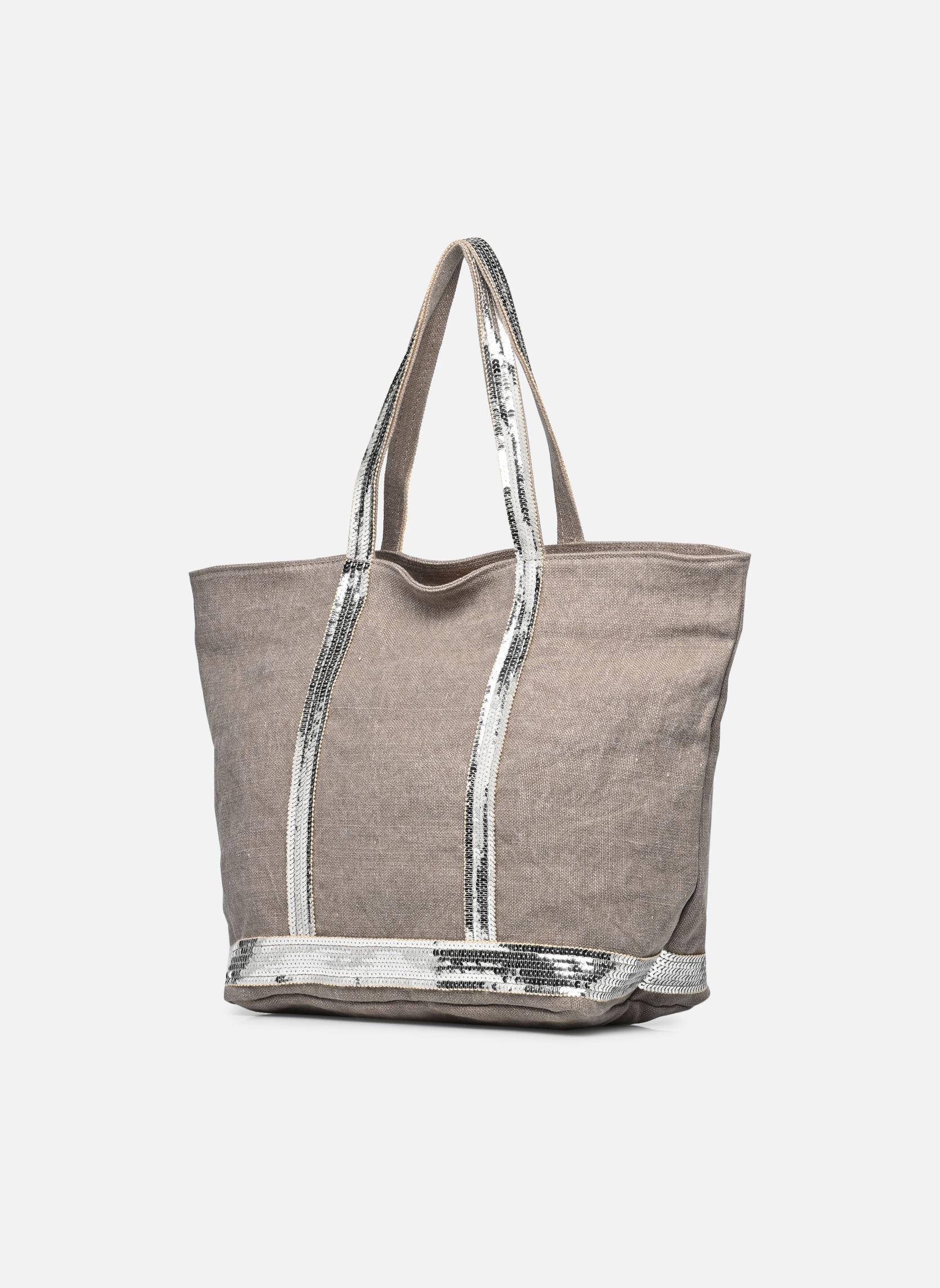 Bolsas de compra Cabas M Zippe Lin mujer marrón Vanessa Bruno Bolsas de compra Cabas M Zippe Lin mujer marrón CALCAIRE
