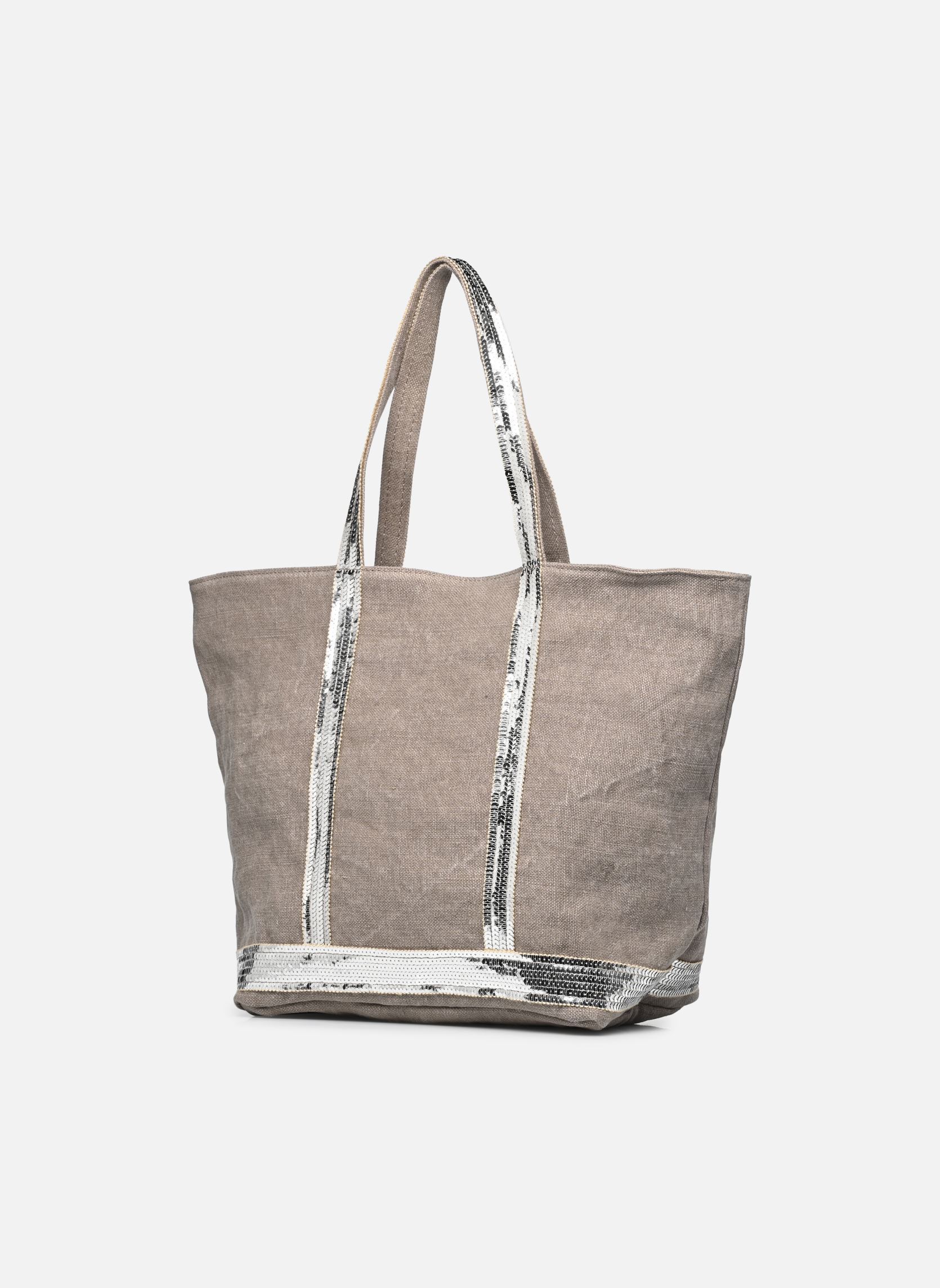 Bolsas de compra Cabas M Zippe Lin mujer marrón Vanessa Bruno Bolsas de compra Cabas M Zippe Lin mujer marrón CALCAIRE