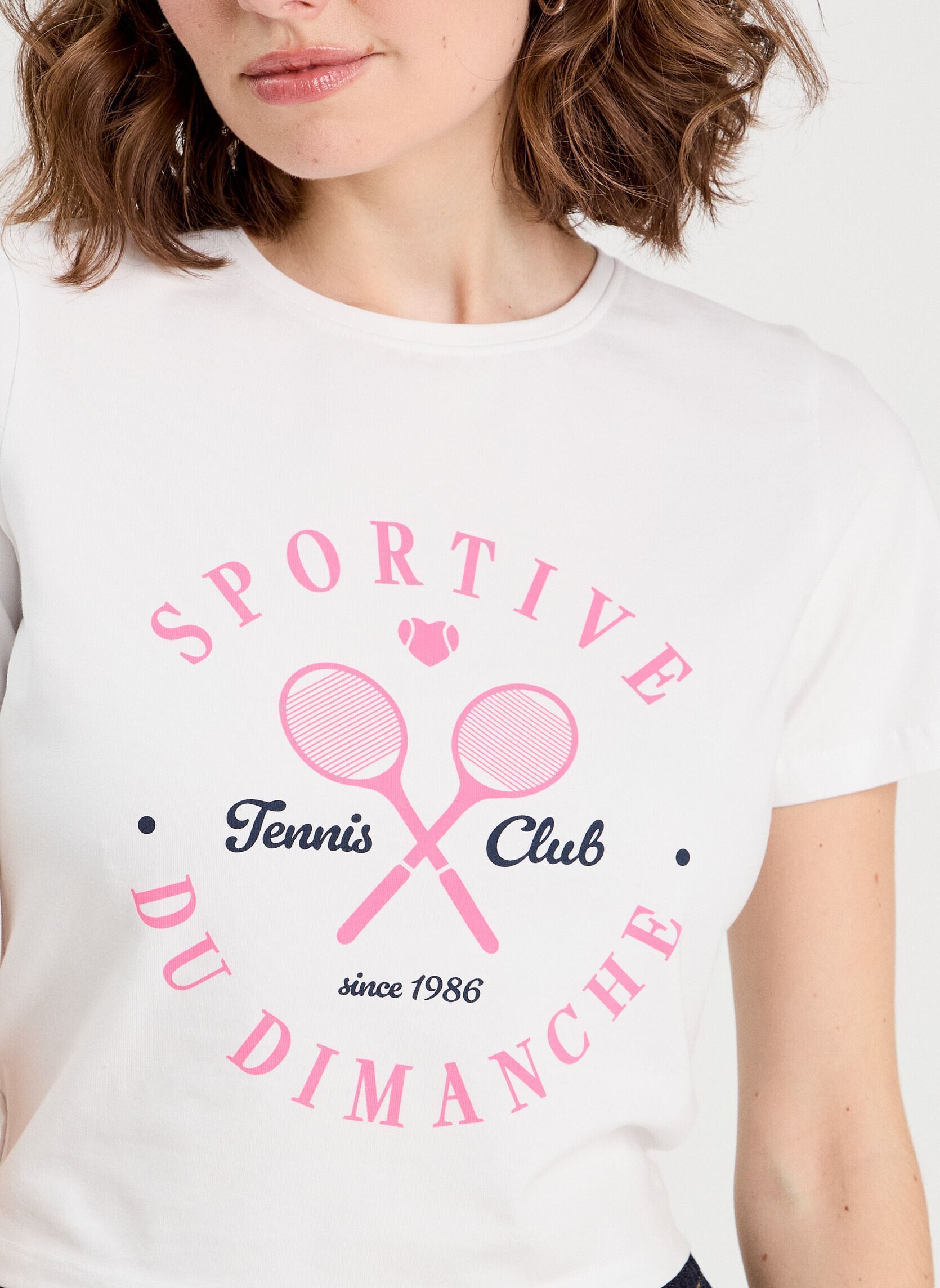 Camisetas de manga corta KHUMATCH mujer blanco Cache Cache Camisetas de manga corta KHUMATCH mujer blanco BRIGHT WHITE