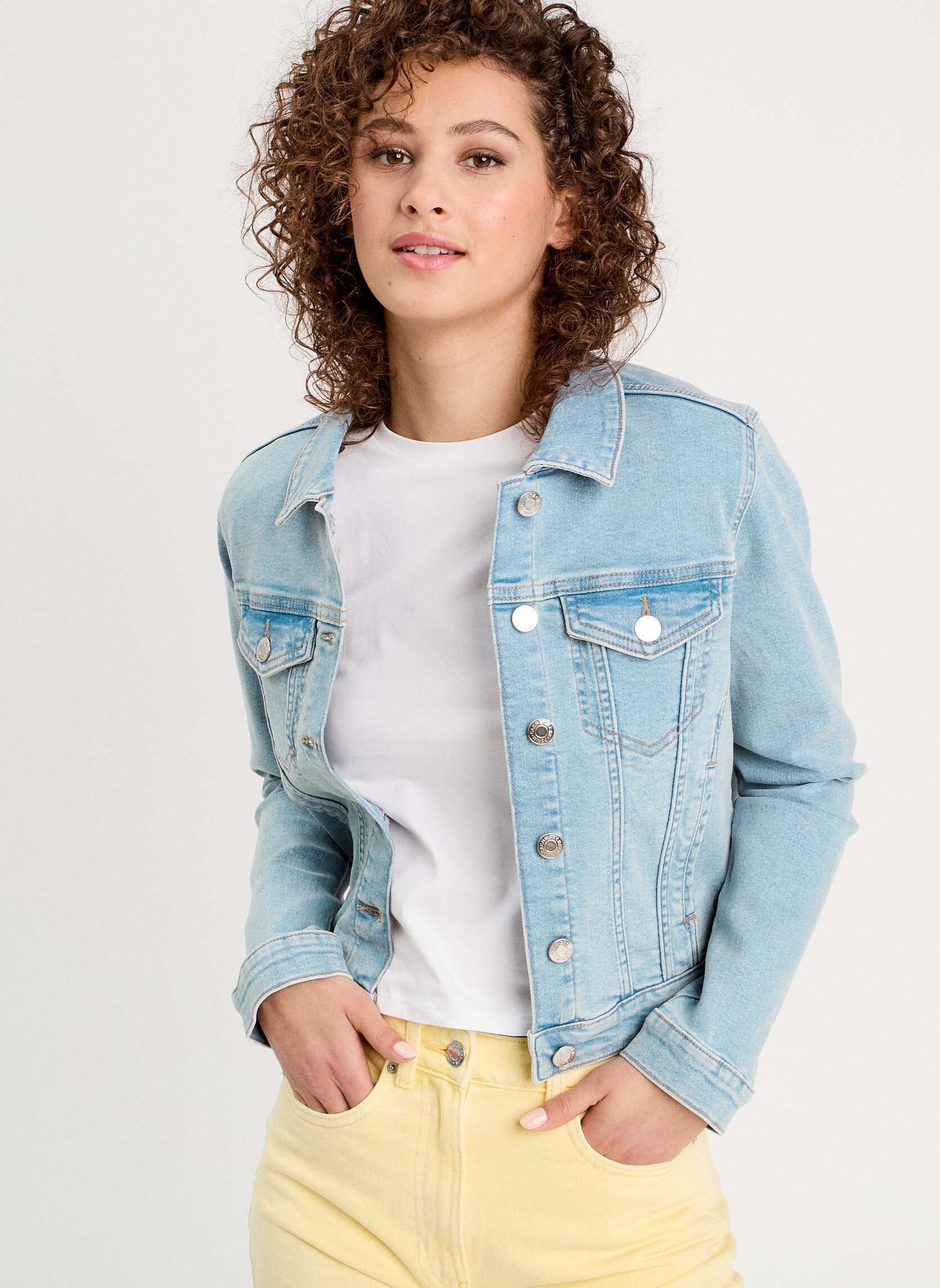 Giacche in jeans JEABAZBIS donna blu Cache Cache Giacche in jeans JEABAZBIS donna blu DENIM BLEACH