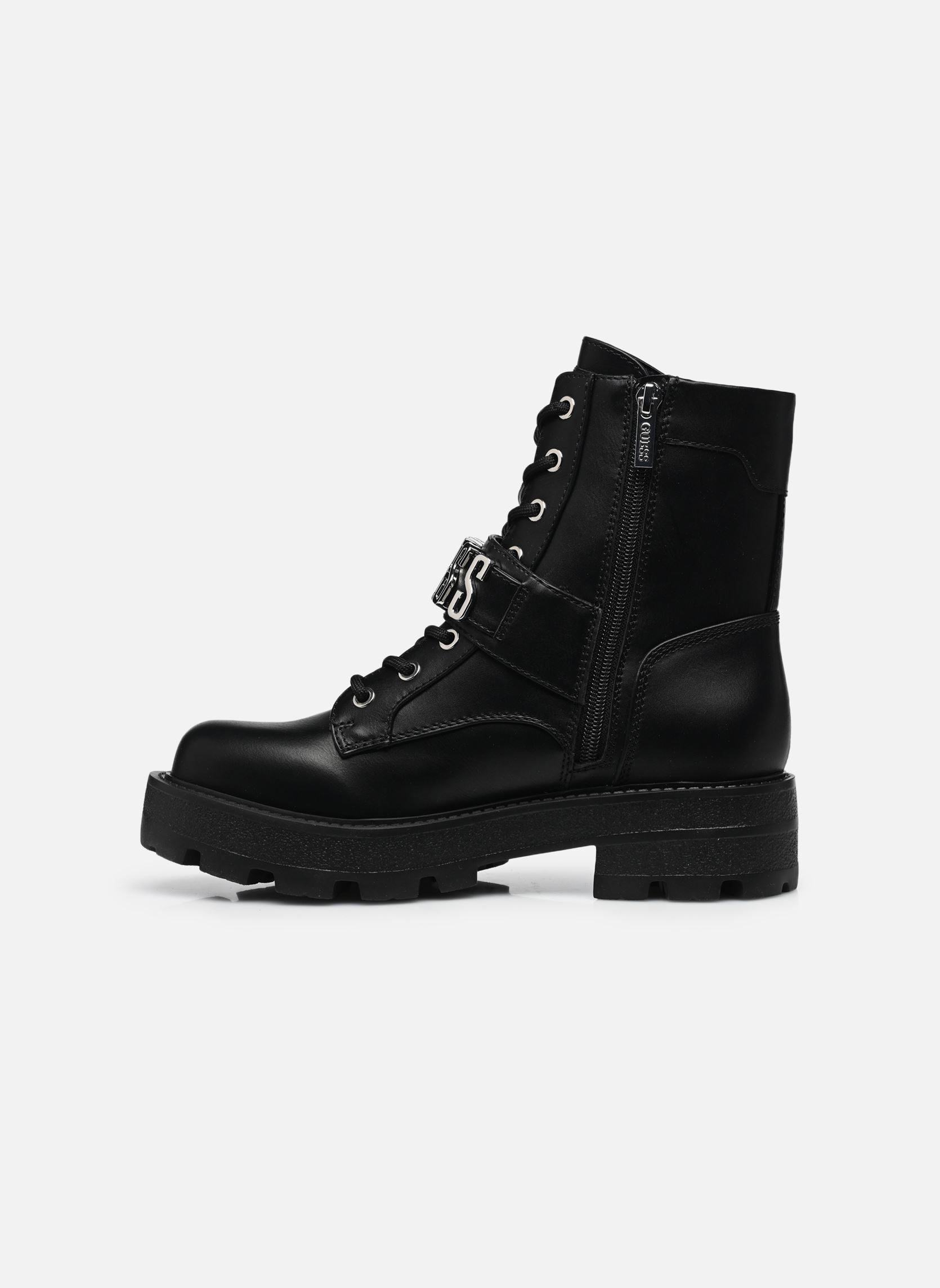 Veterlaarsjes YANZY dames zwart Guess Veterlaarsjes YANZY dames zwart Black