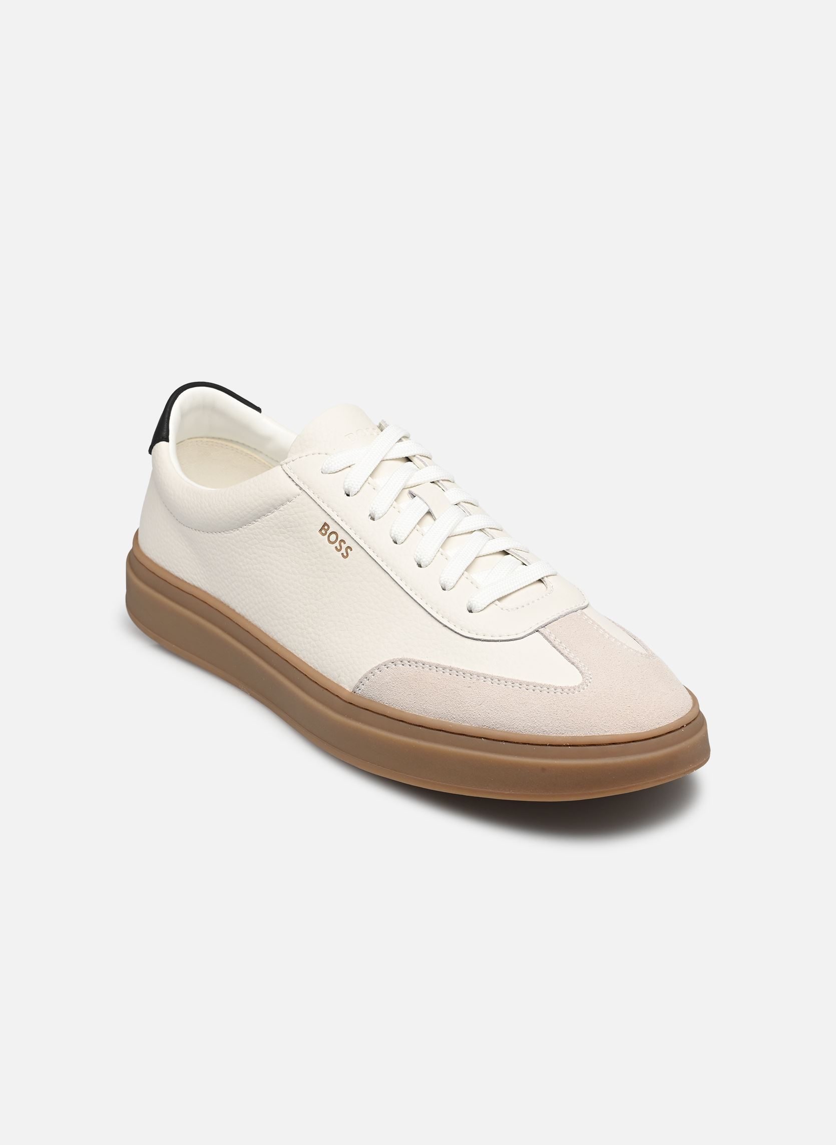 Baskets basses BOSS Baskets Kieran Tenn en cuir martelé pour homme - vue 2