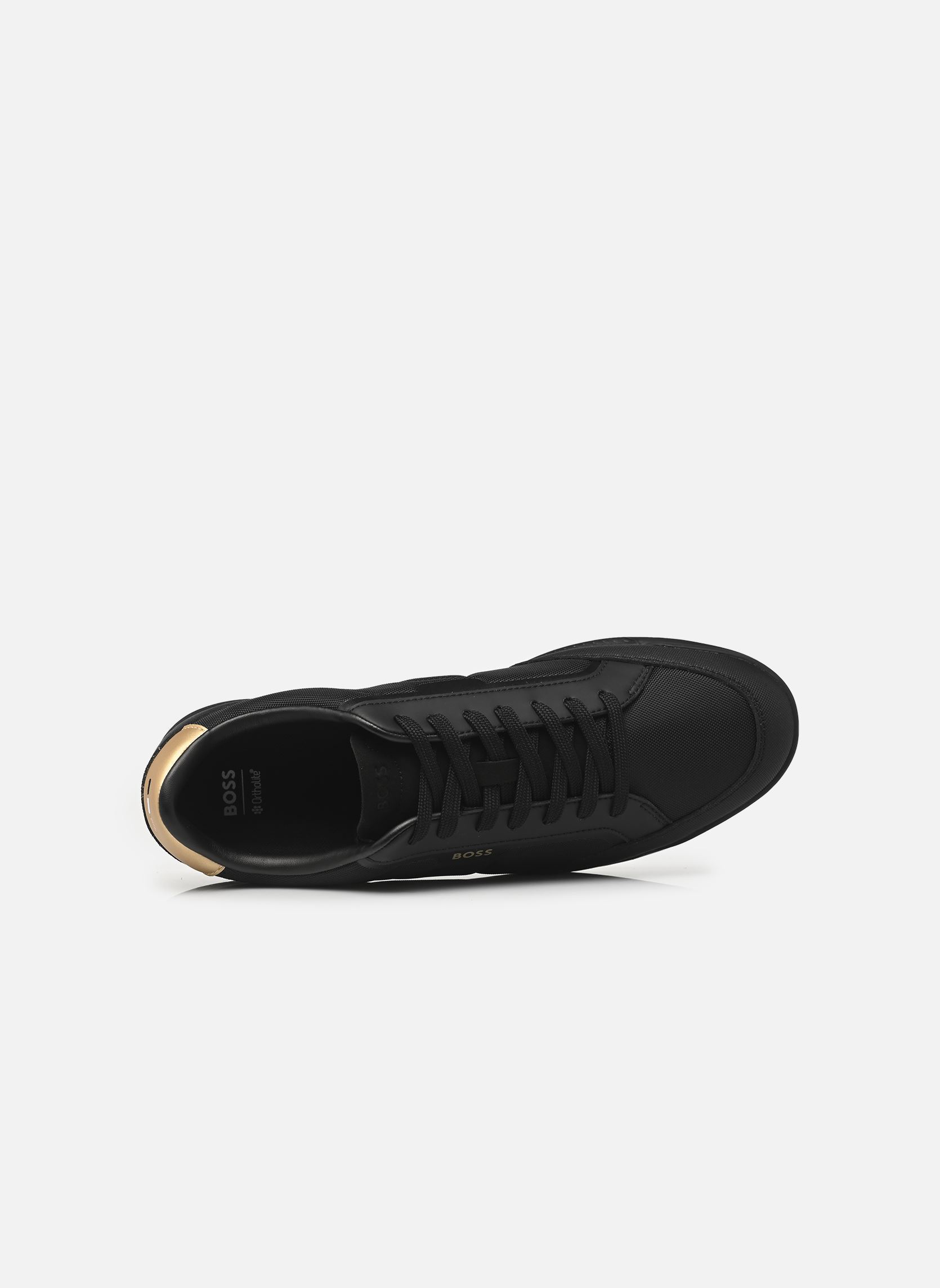 Baskets Nitan_Lowp_txthem homme noir BOSS Baskets Nitan_Lowp_txthem homme noir Black