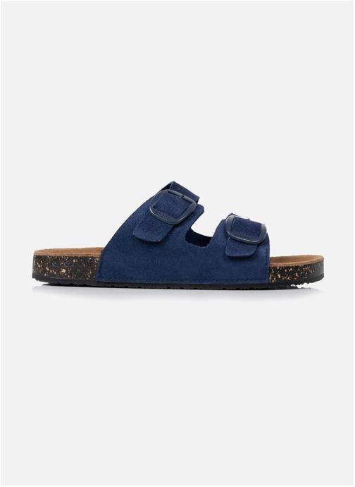 Isotoner Sandales Mules sandales Femme Double Bride cuir camel Léopard femme bleu