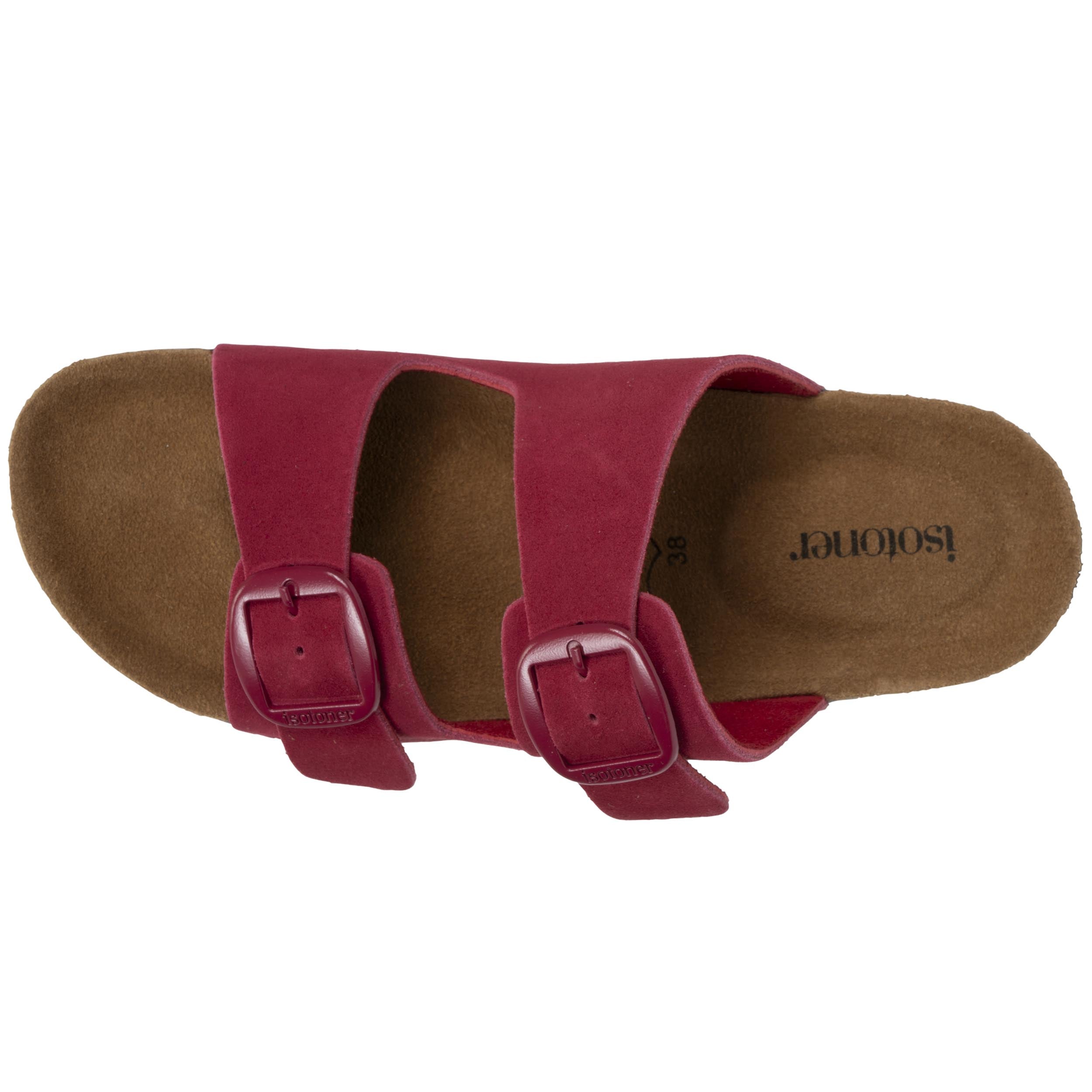 Sandales Mules sandales Femme Double Bride cuir camel Léopard femme rose Isotoner Sandales Mules sandales Femme Double Bride cuir camel Léopard femme rose Rose foncé