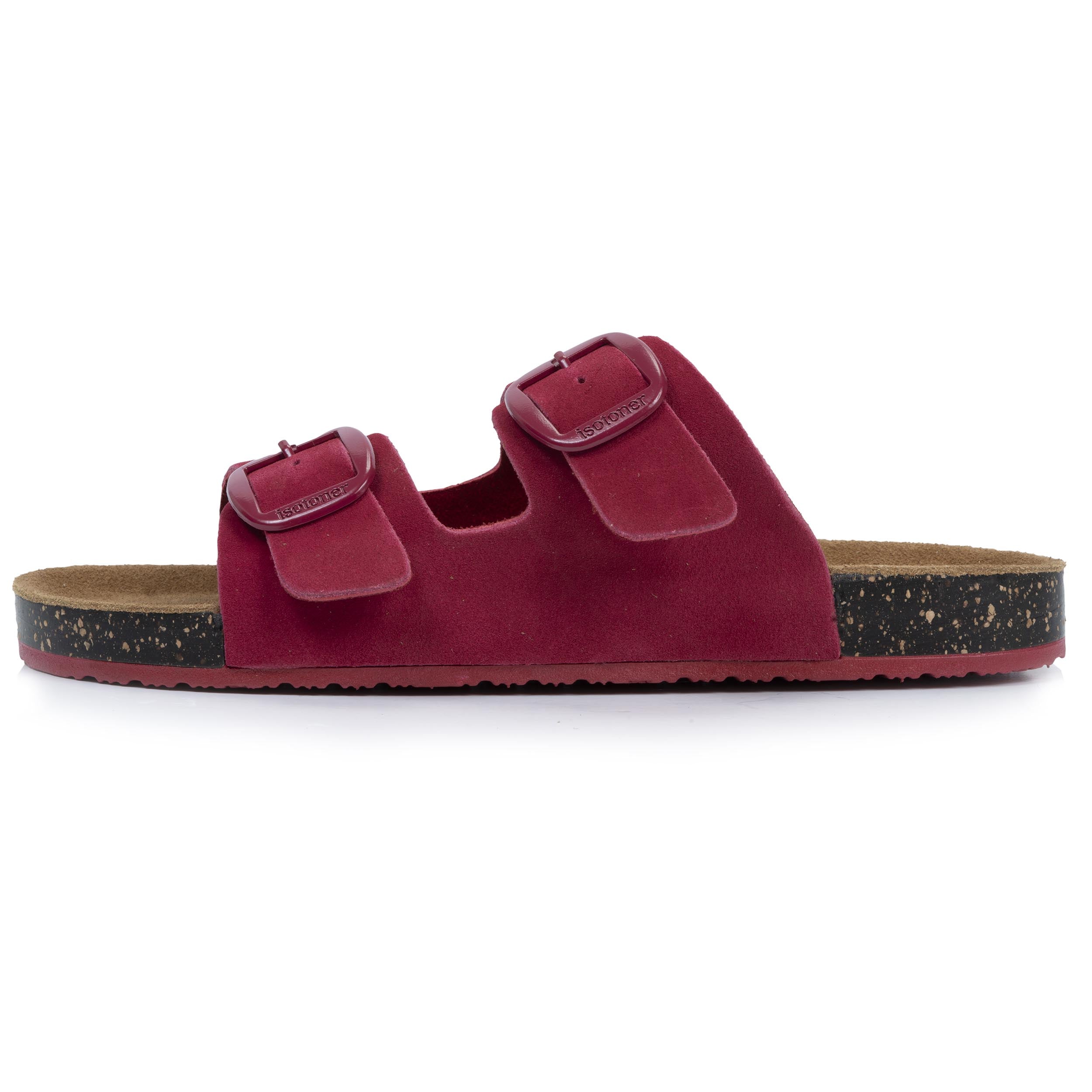 Sandales Mules sandales Femme Double Bride cuir camel Léopard femme rose Isotoner Sandales Mules sandales Femme Double Bride cuir camel Léopard femme rose Rose foncé